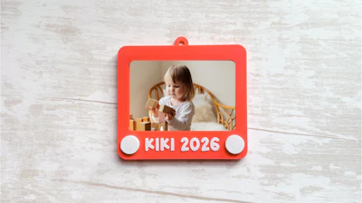 Retro Sketch Photo Frame 3D Print