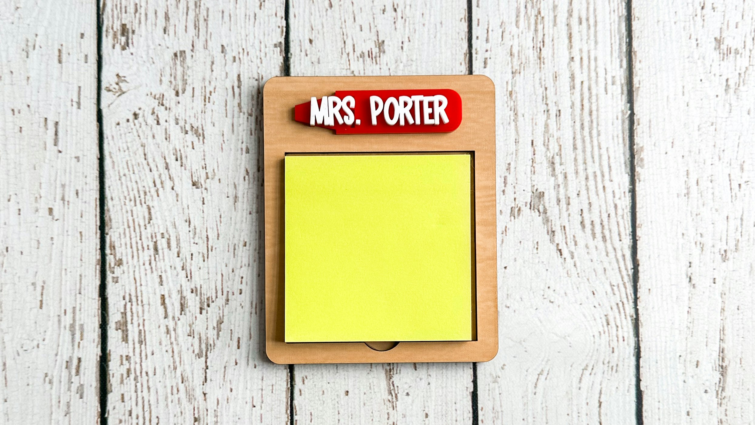 Teacher Sticky Note Holder