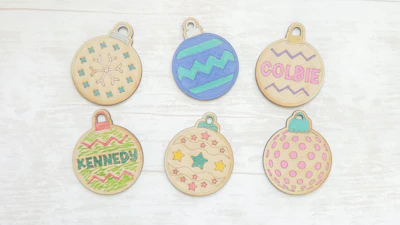 Christmas Ornament DIY Paint/Color Kit