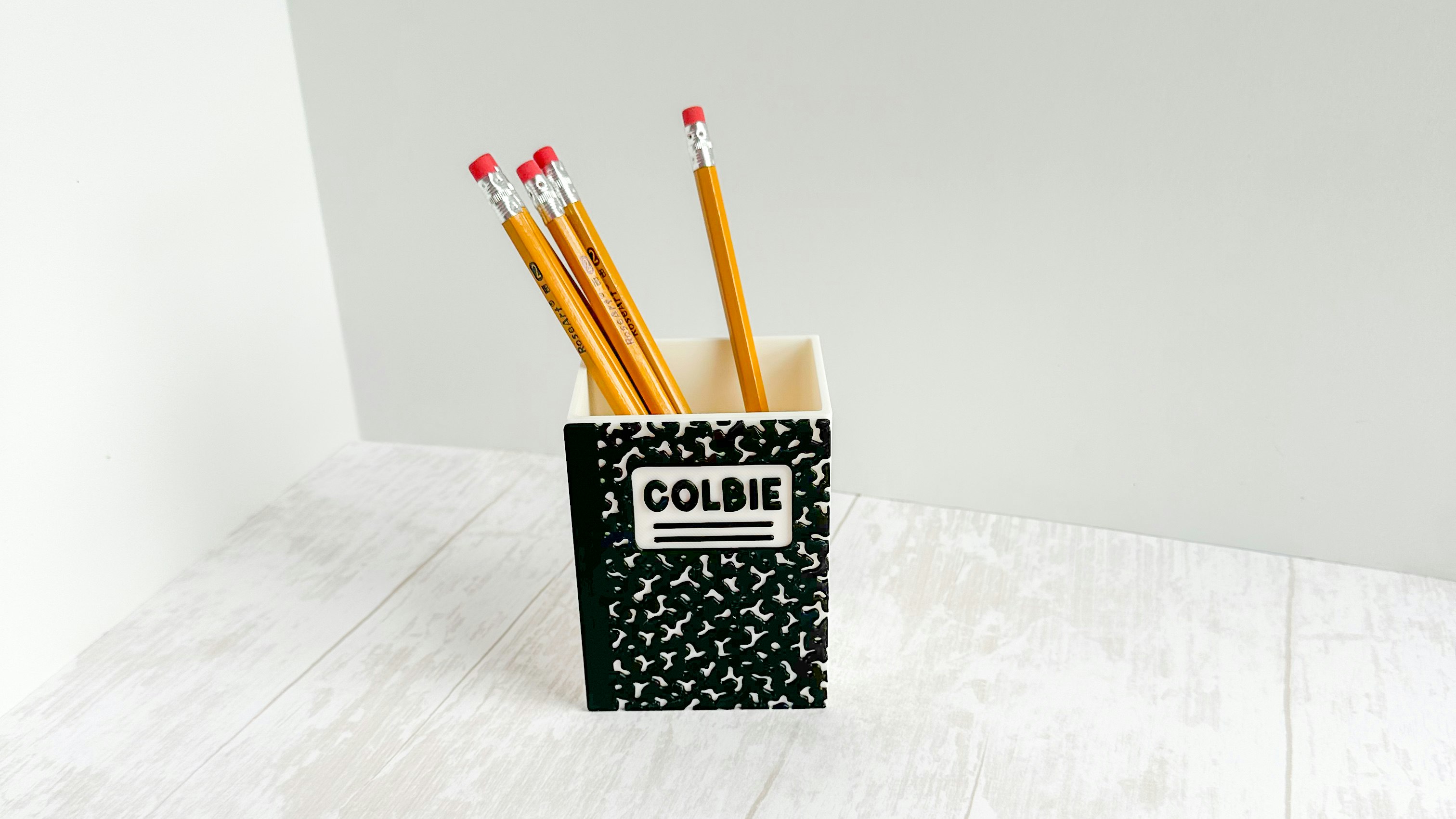 Composition Notebook Pencil Holder 3D Print