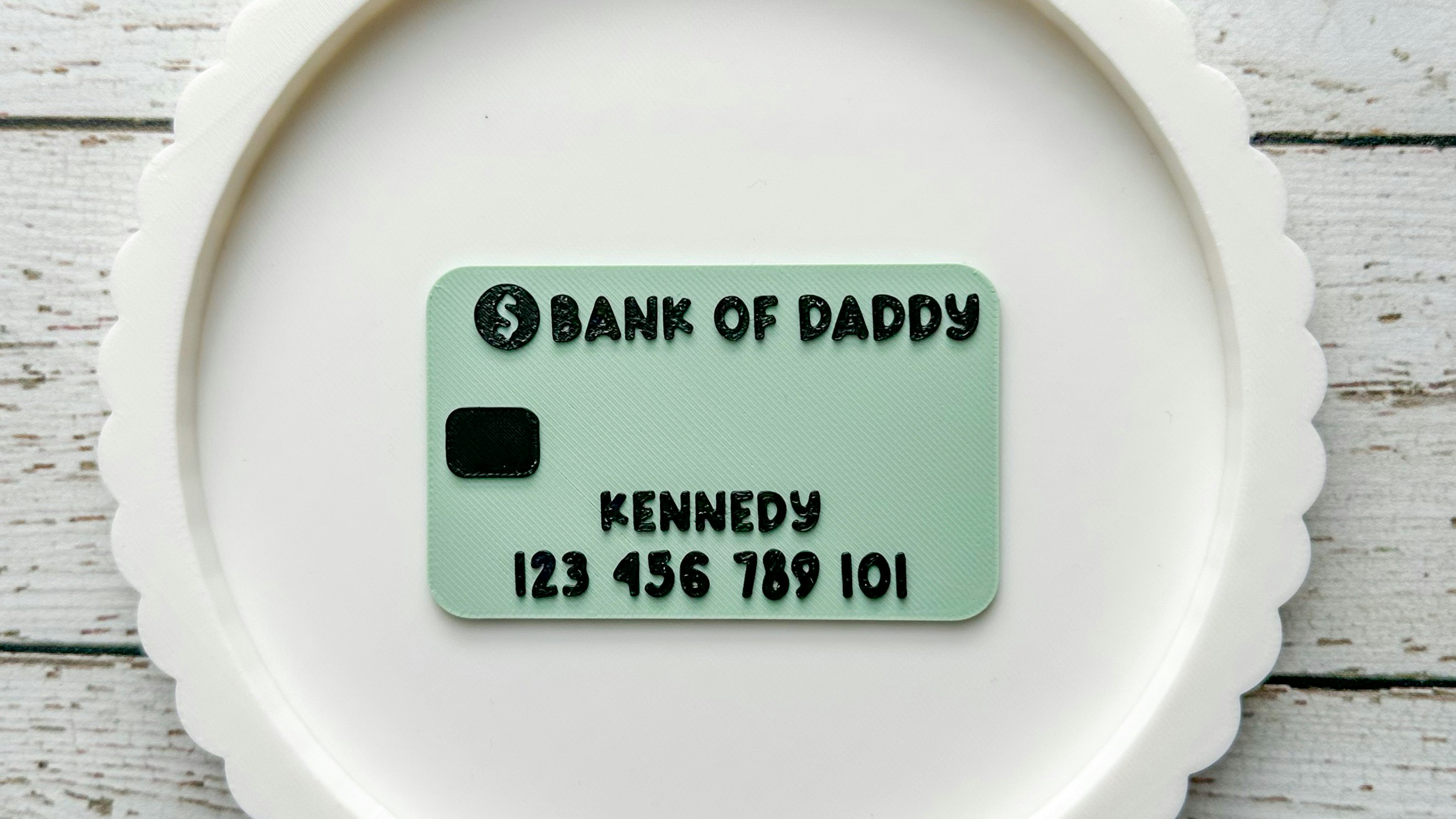 Kids Play Credit Card 3D Print 