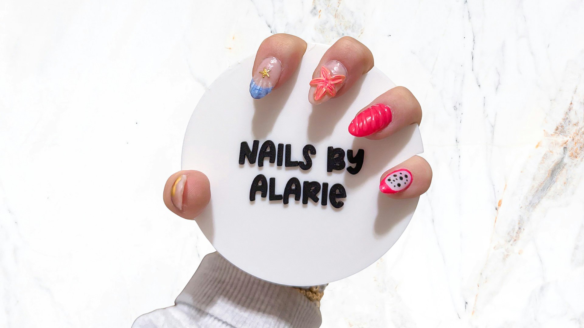 Nail Display for Socials 3D Print