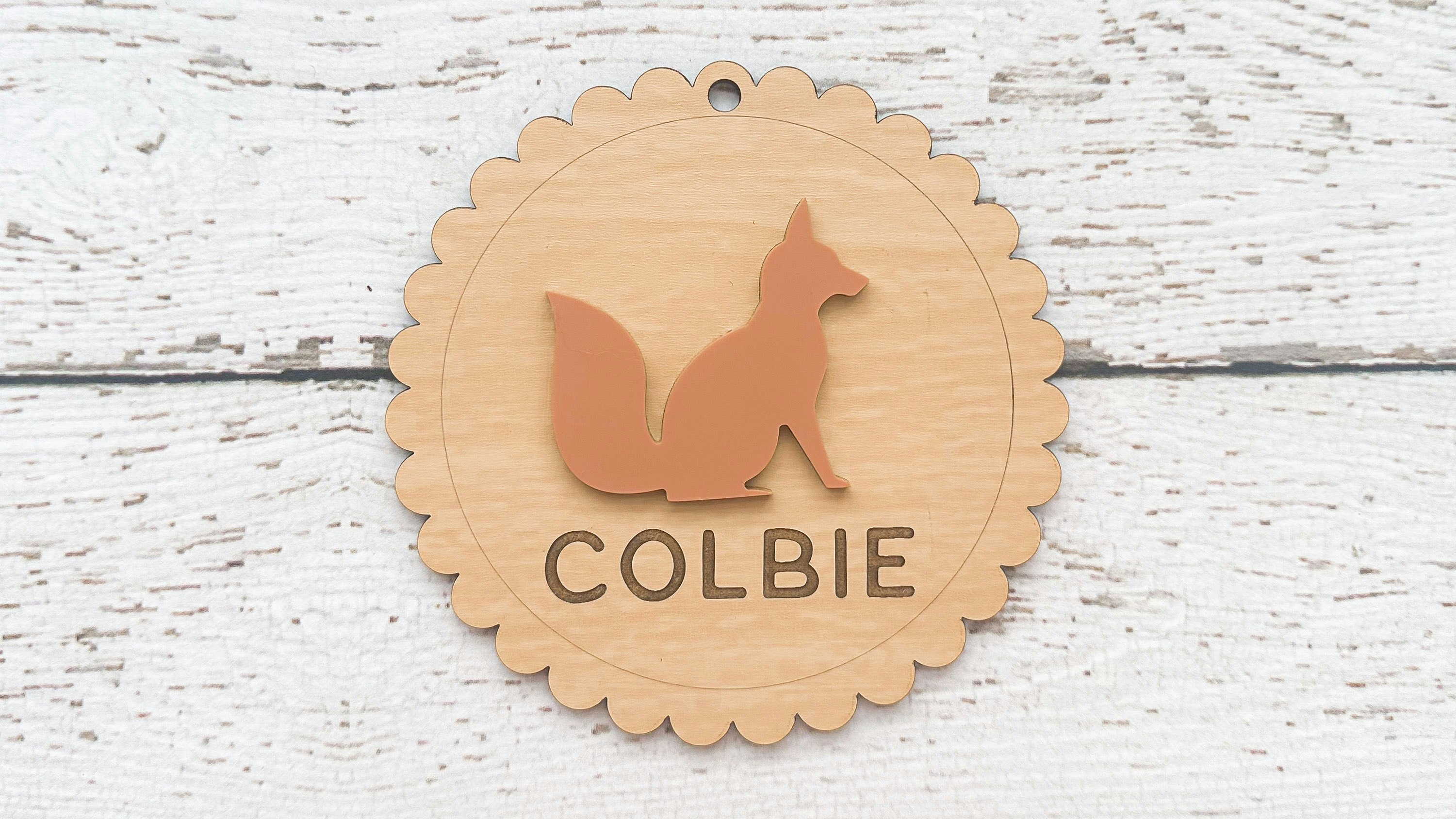 Fox Baby Shower Tag