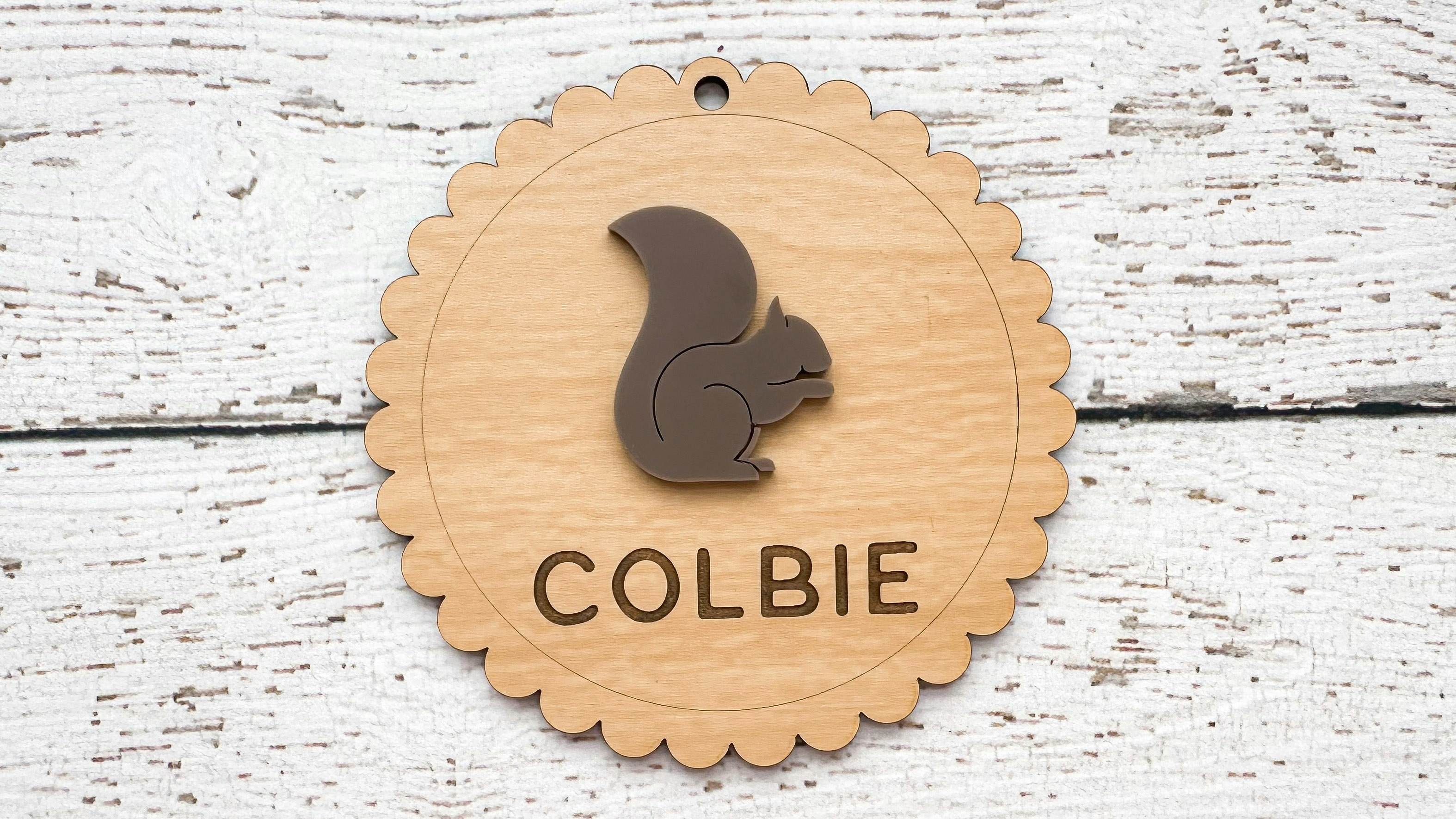 Squirrel Baby Shower Tag