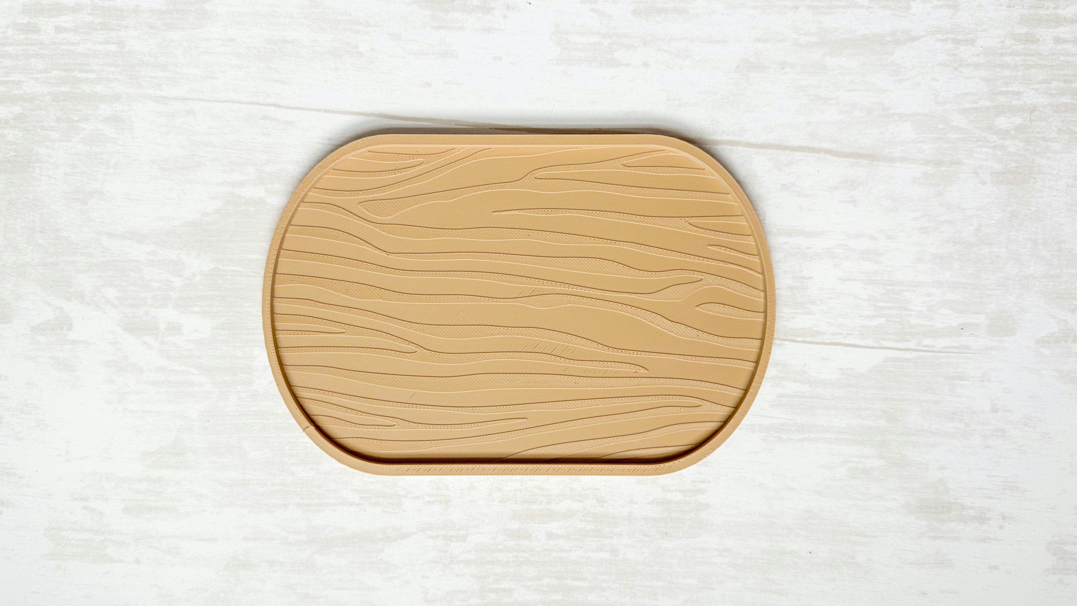 Faux Wood Tray 3D Print