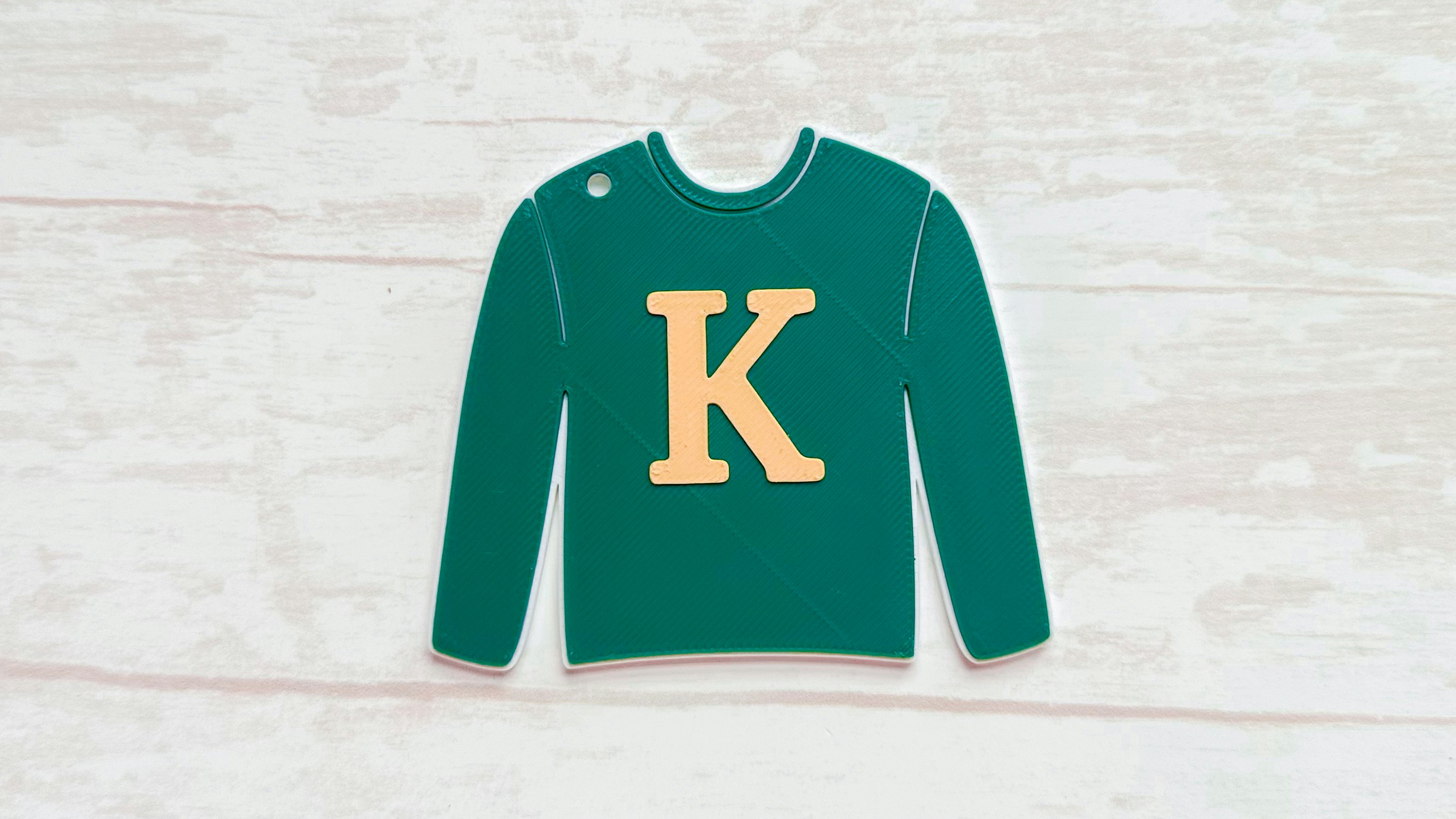 Christmas Sweater Gift Tag Ornament 3D Print