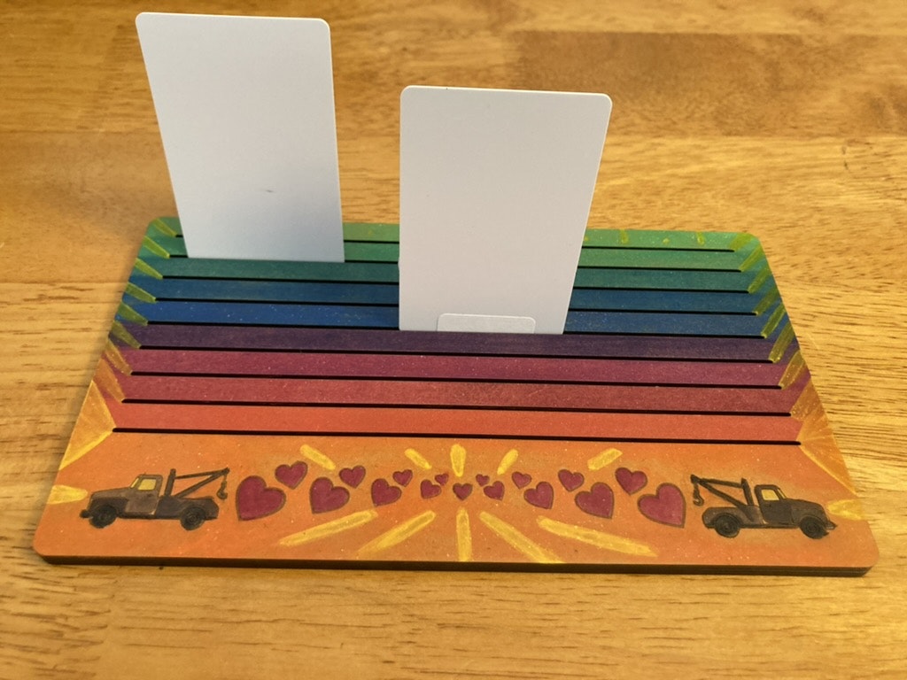 Tabletop card stand