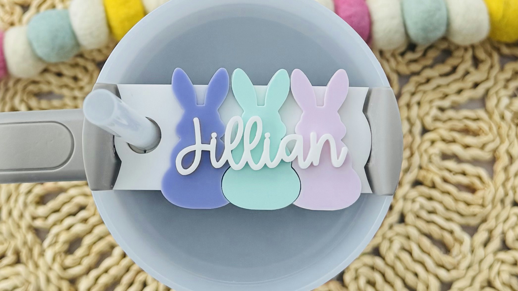 Bunny Tumbler Topper