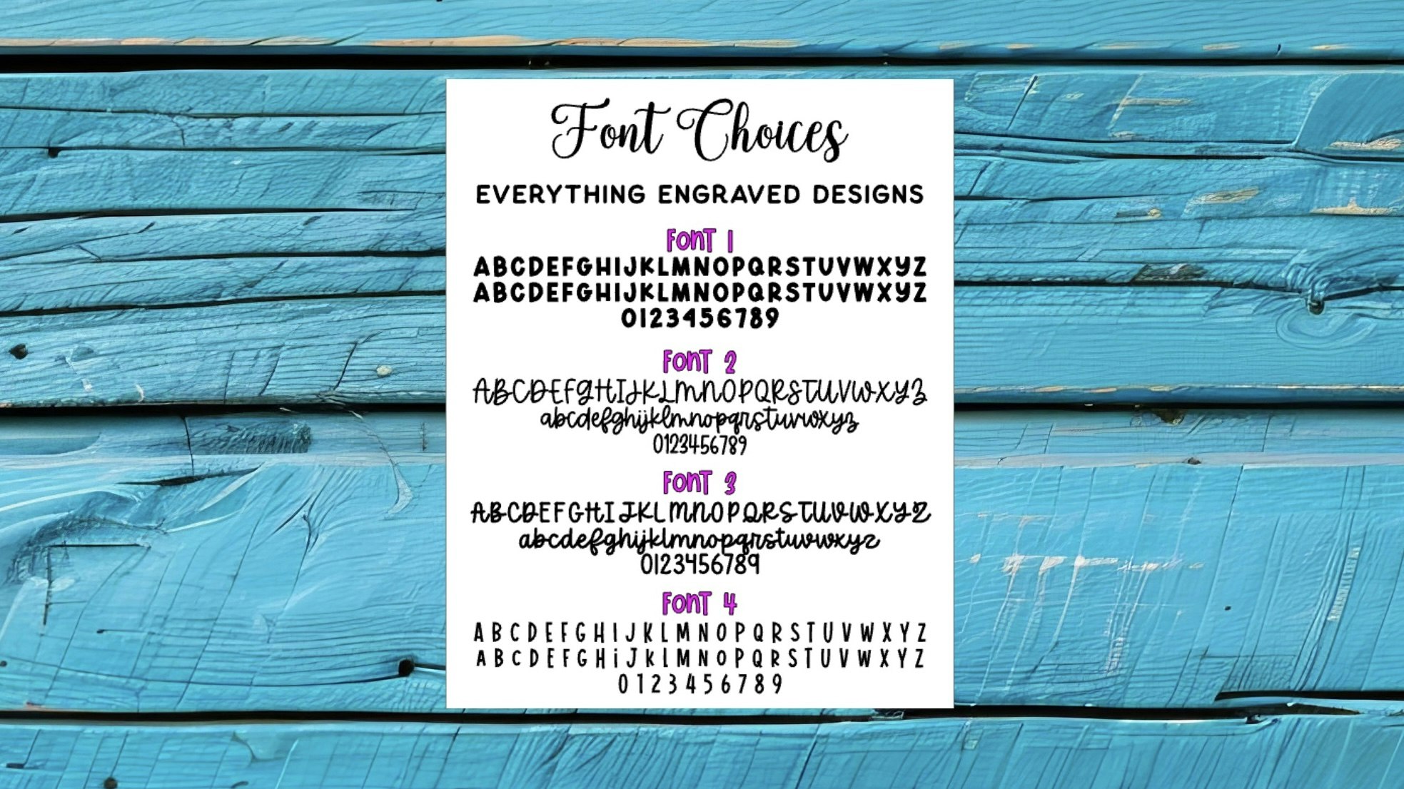Font Chart