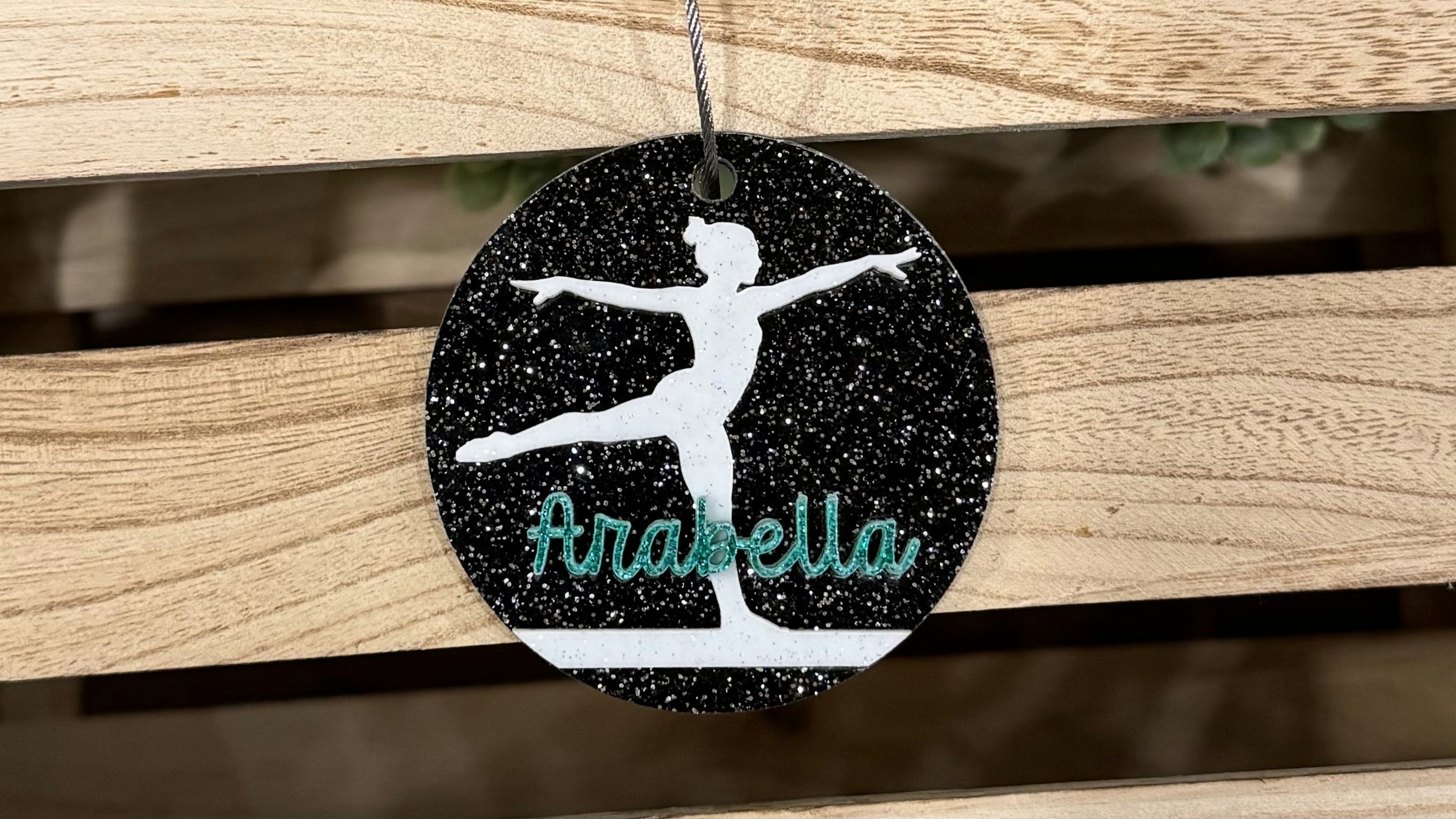 Balance Beam Gymnast Bag Tag