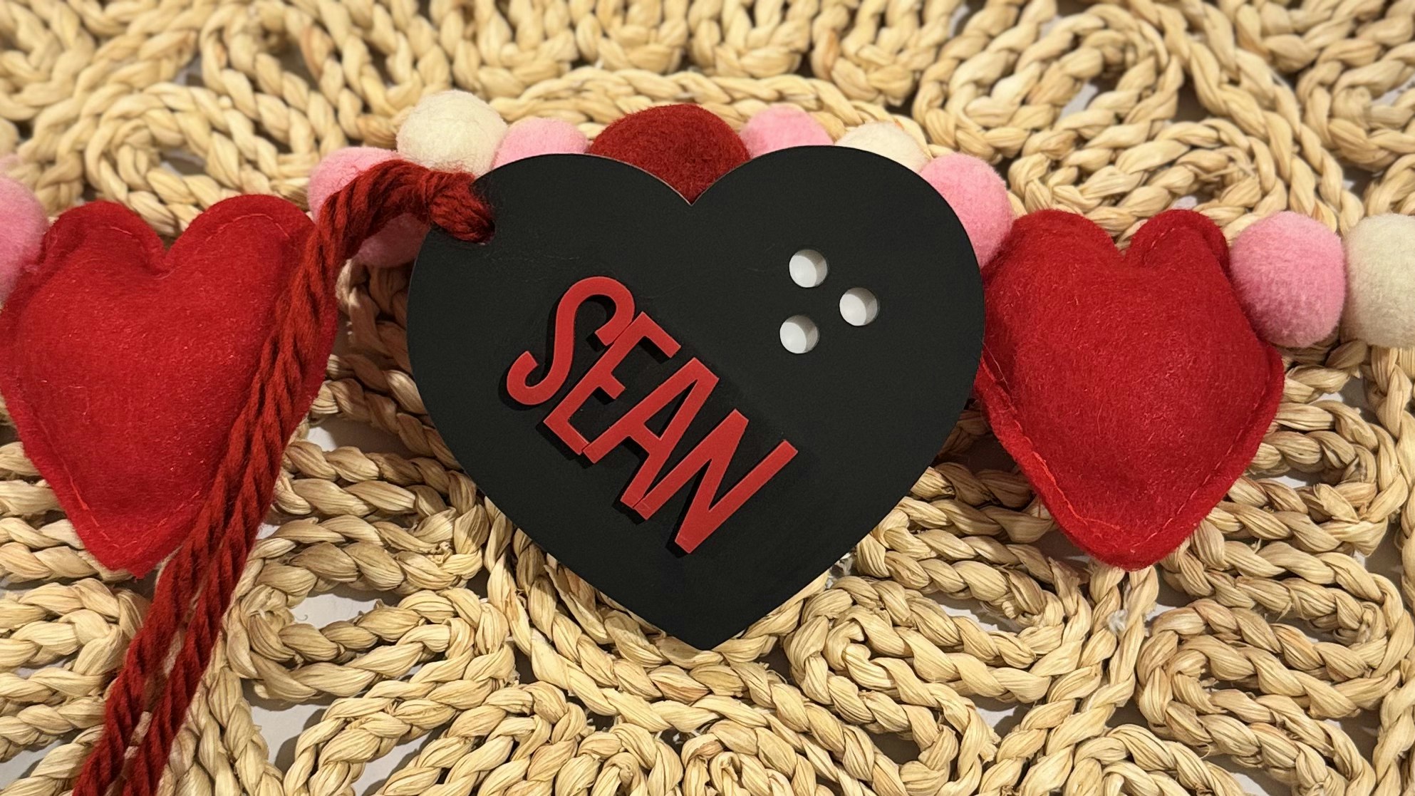 Bowling Heart Gift Tag
