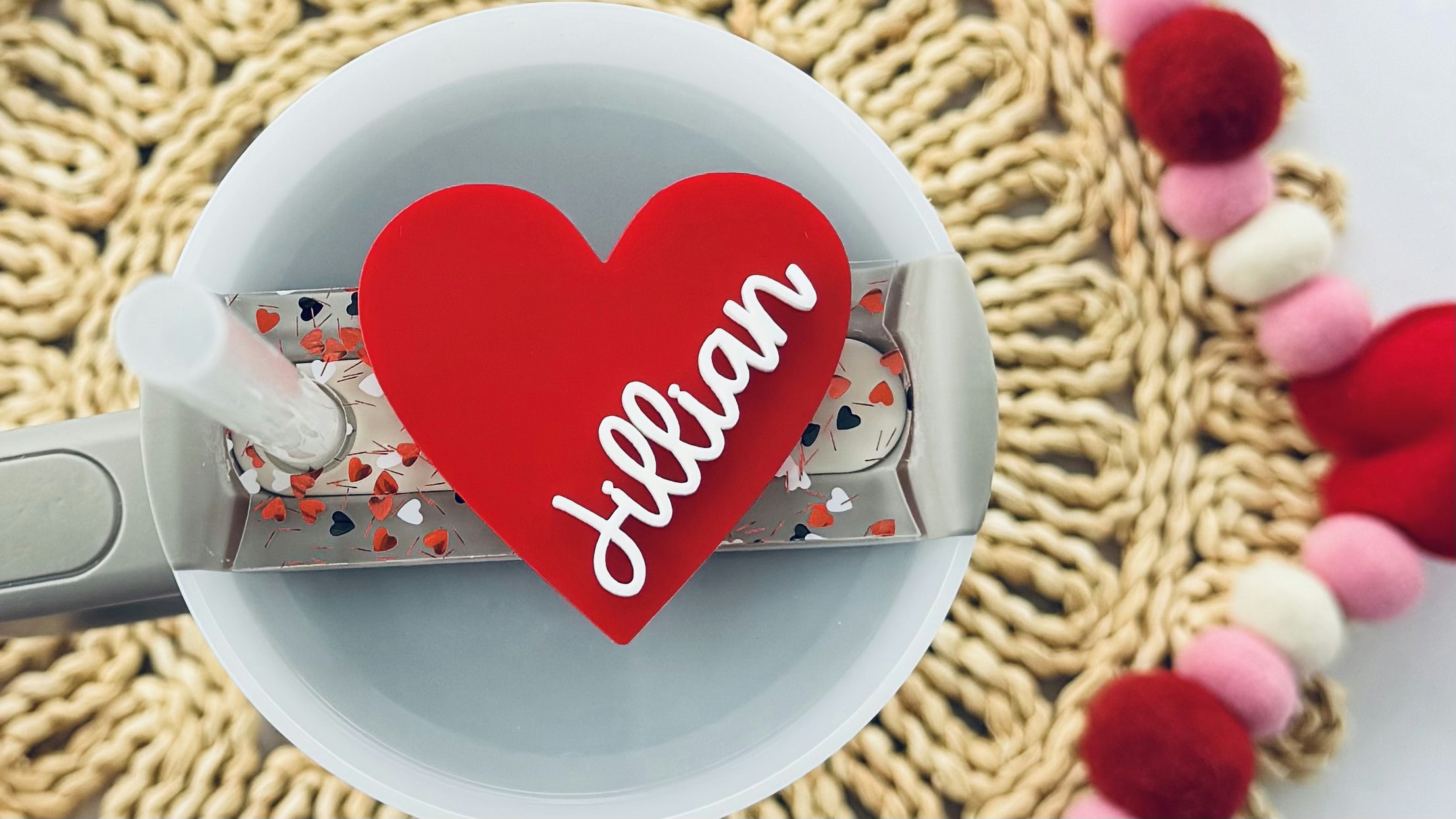3-Layer Heart Tumbler Topper