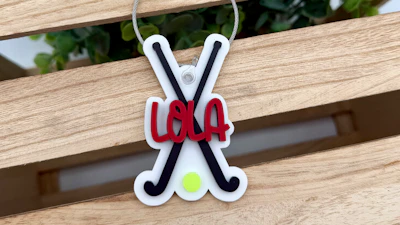 Field Hockey Bag Tag