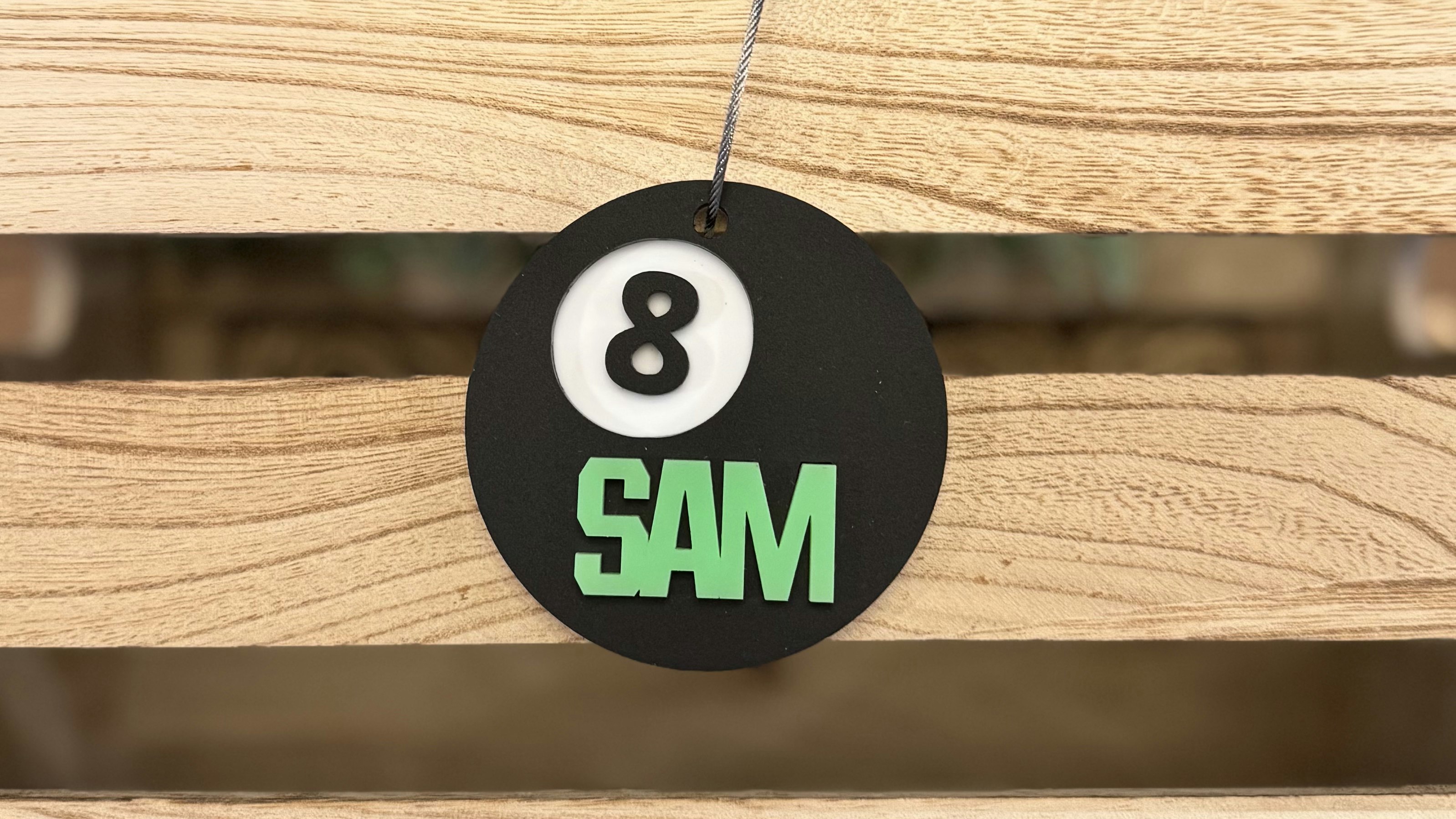 Eight Ball Bag Tag