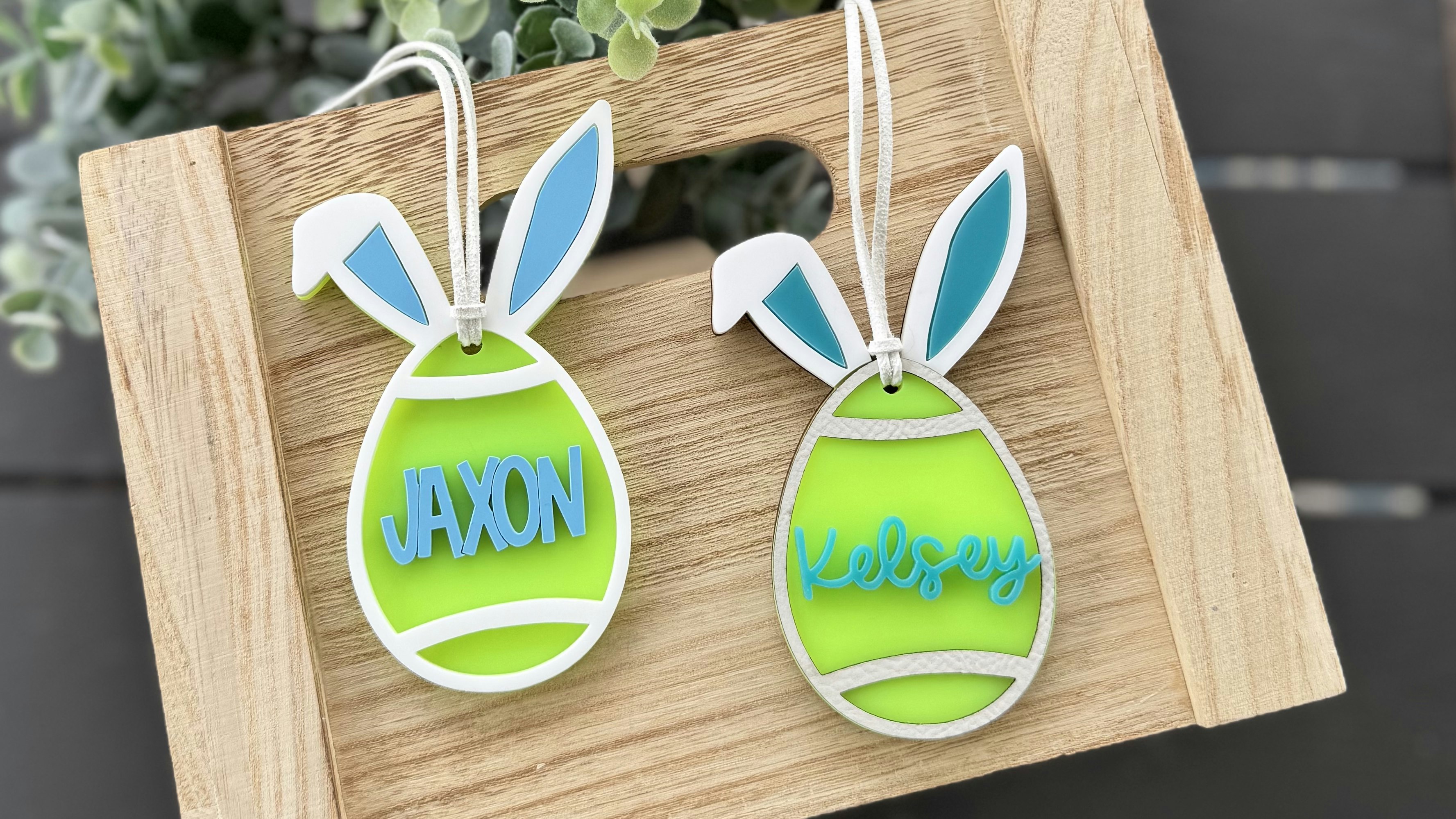 Tennis Bunny Gift Tag