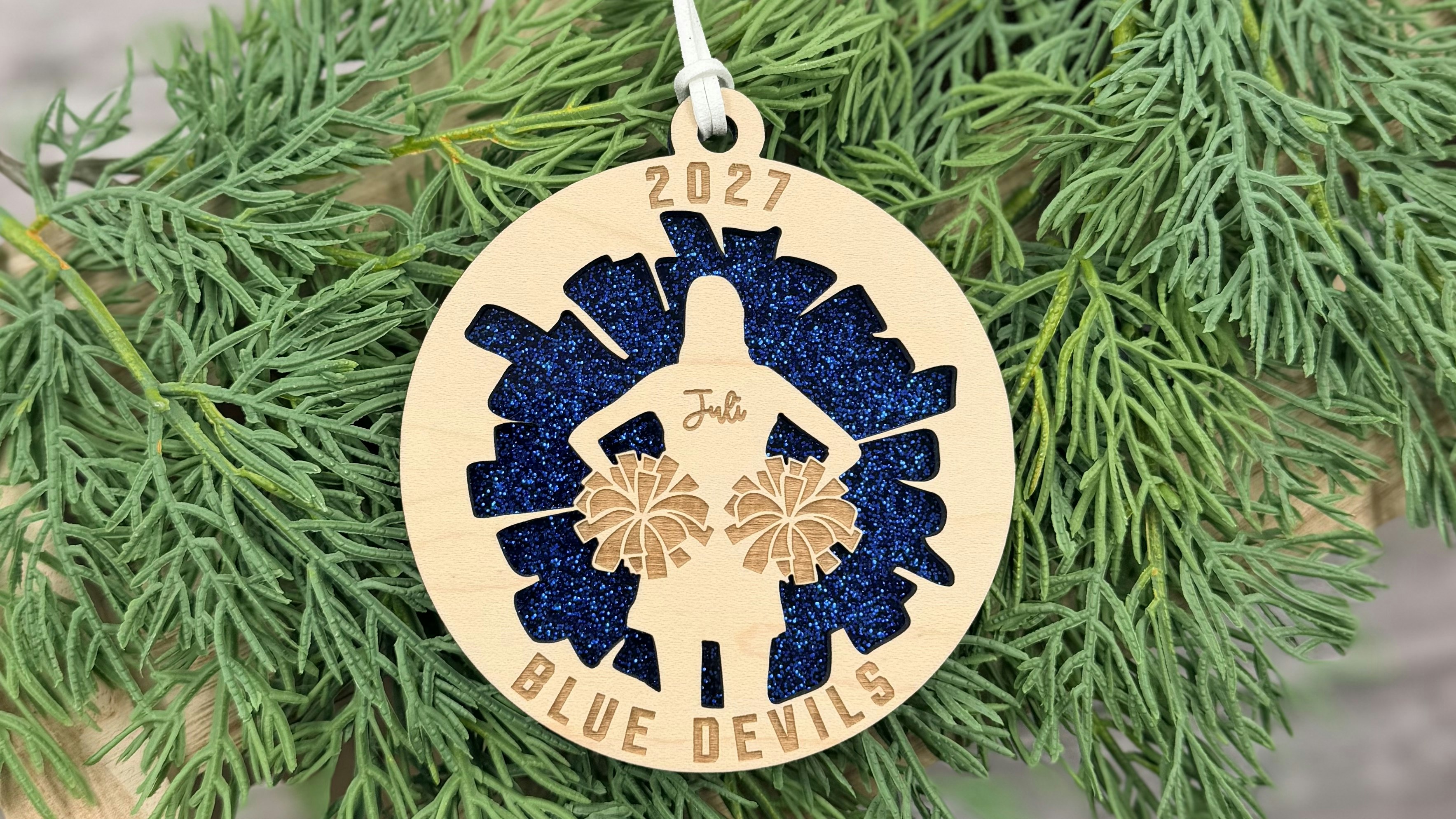 Pom Pom Cheerleader Ornament