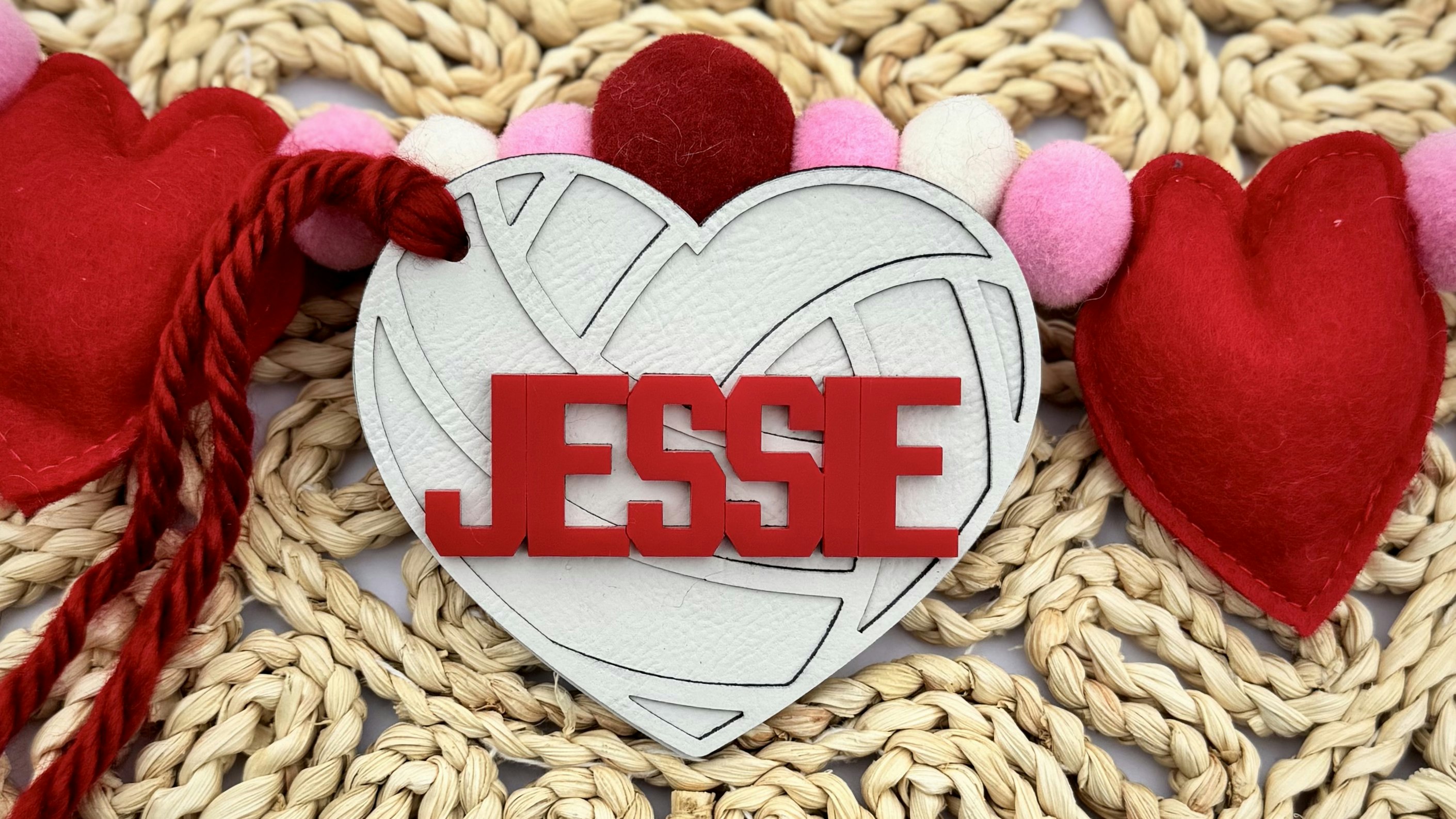 Volleyball Heart Gift Tag