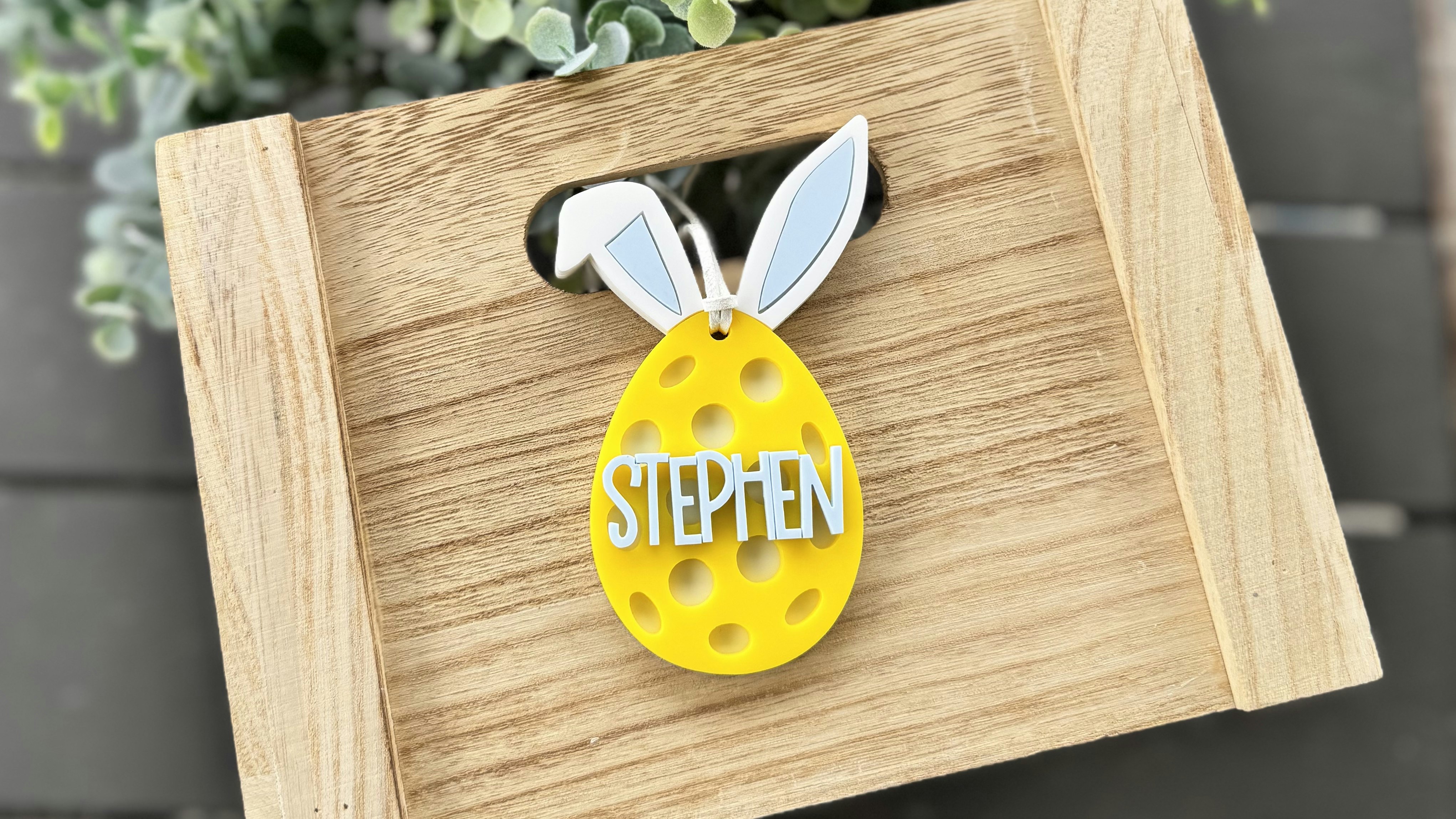 Pickleball Bunny Gift Tag