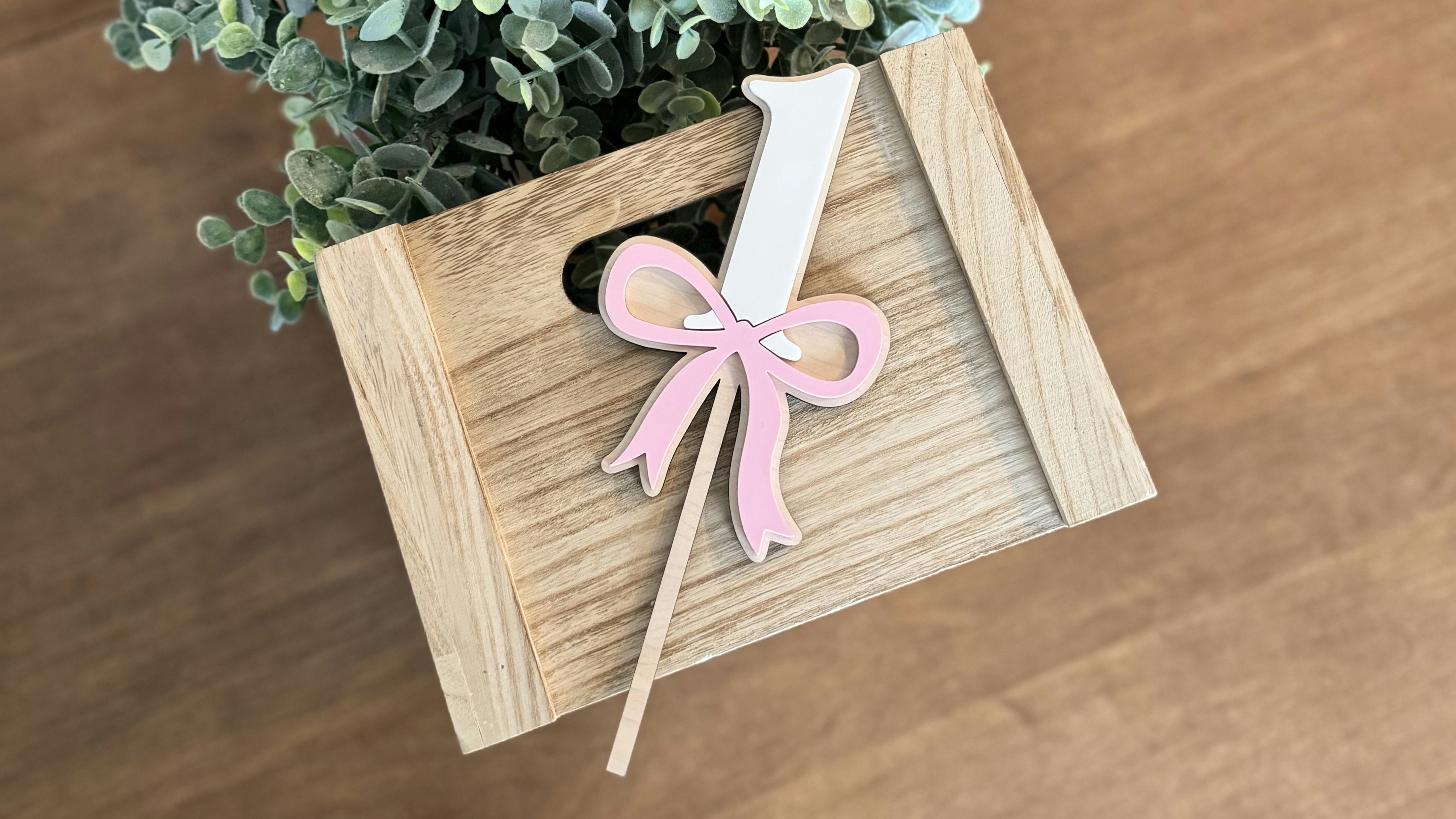 Bow Cake Topper