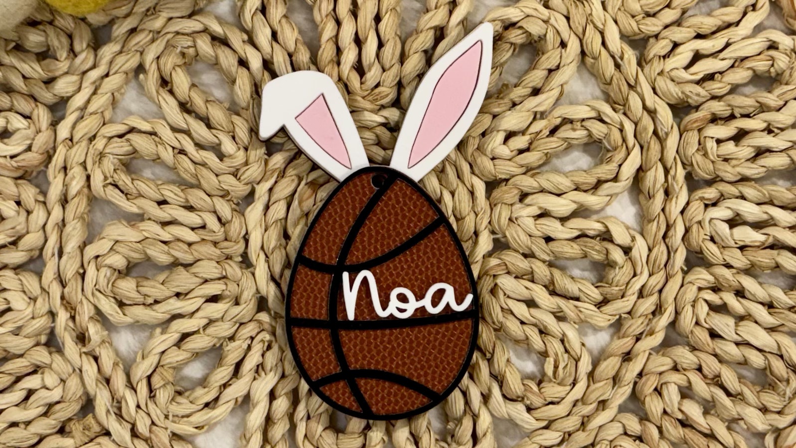 Basketball Bunny Gift Tag