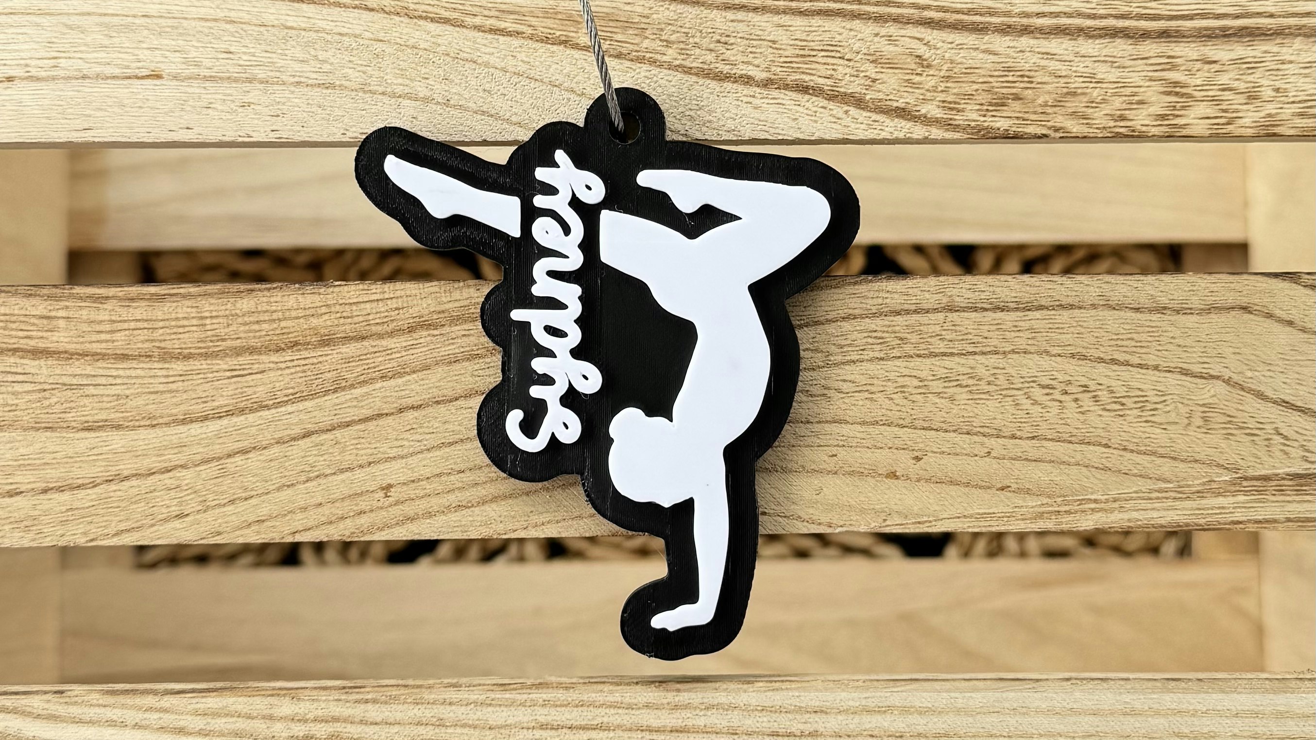 Gymnastics Bag Tag (3D Print)