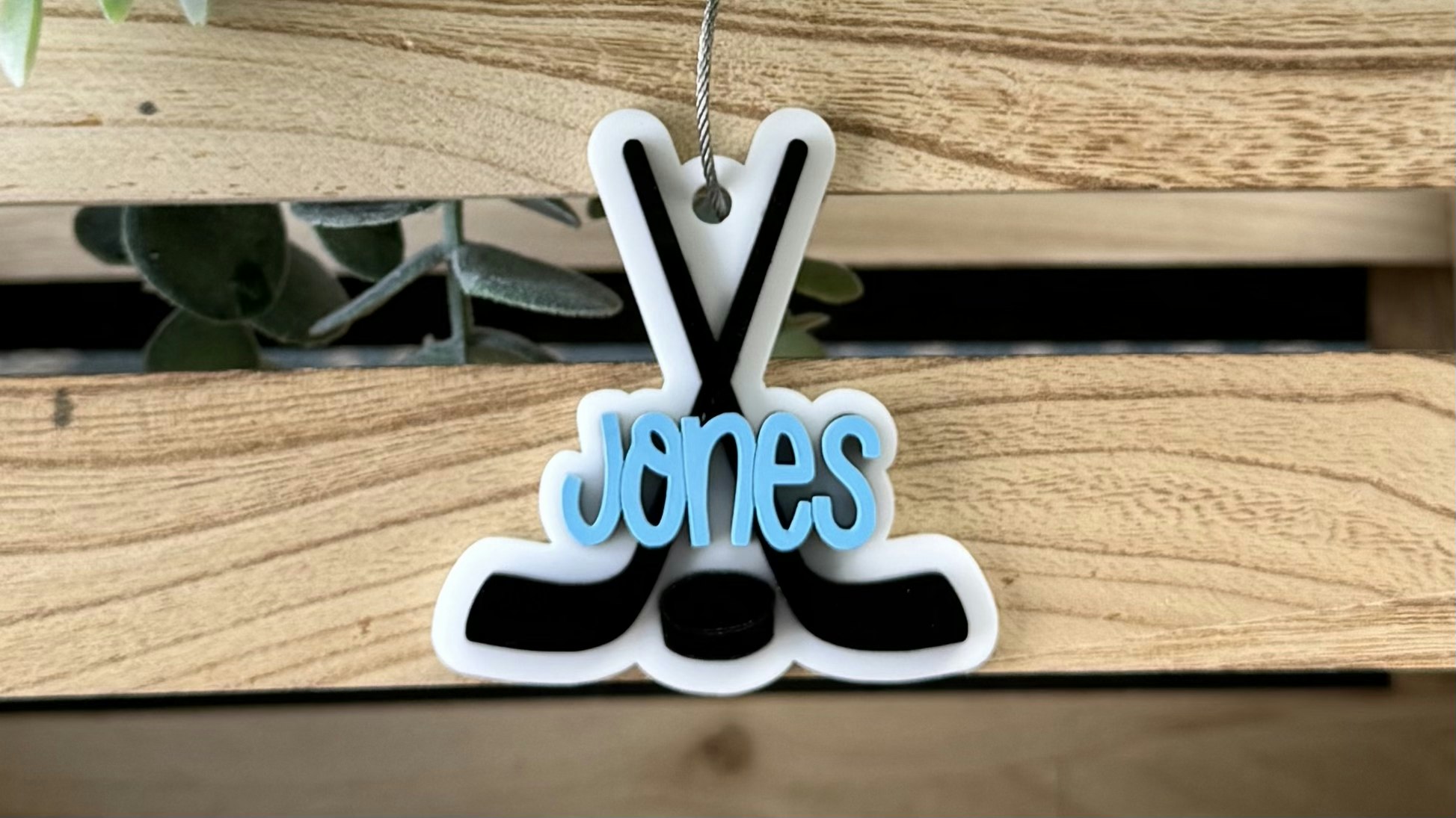 Ice Hockey Sticks Bag Tag