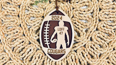 Football Player Ornament