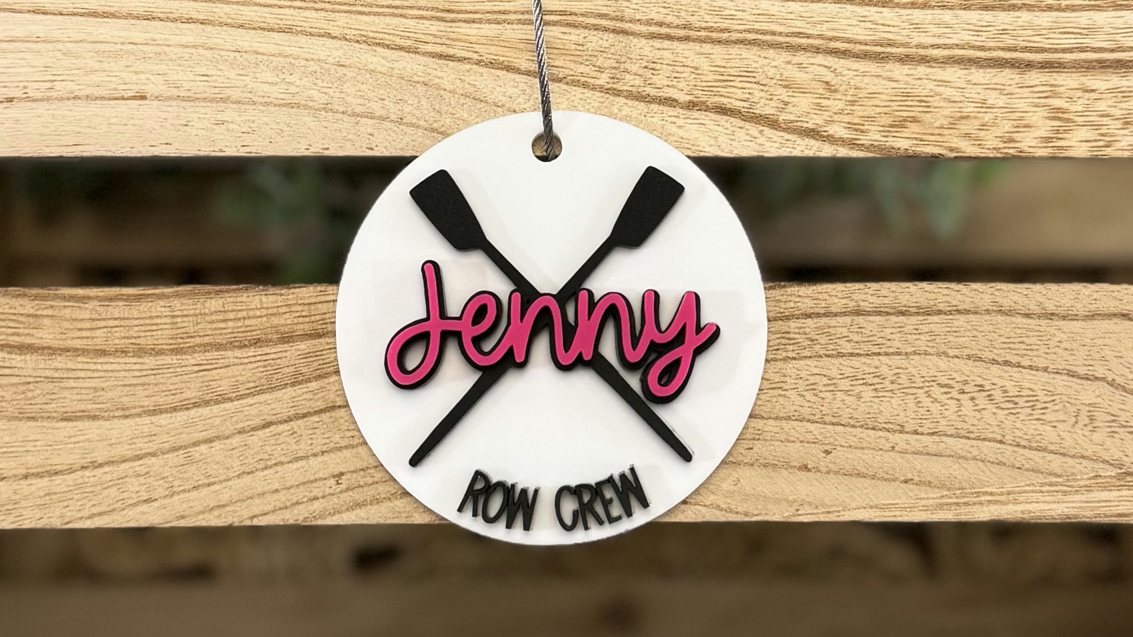 Row Crew Circle Bag Tag