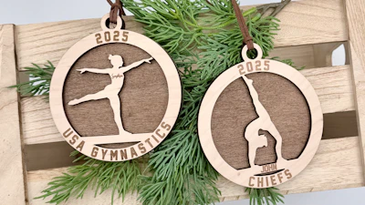 Gymnastic Balance Beam Ornament