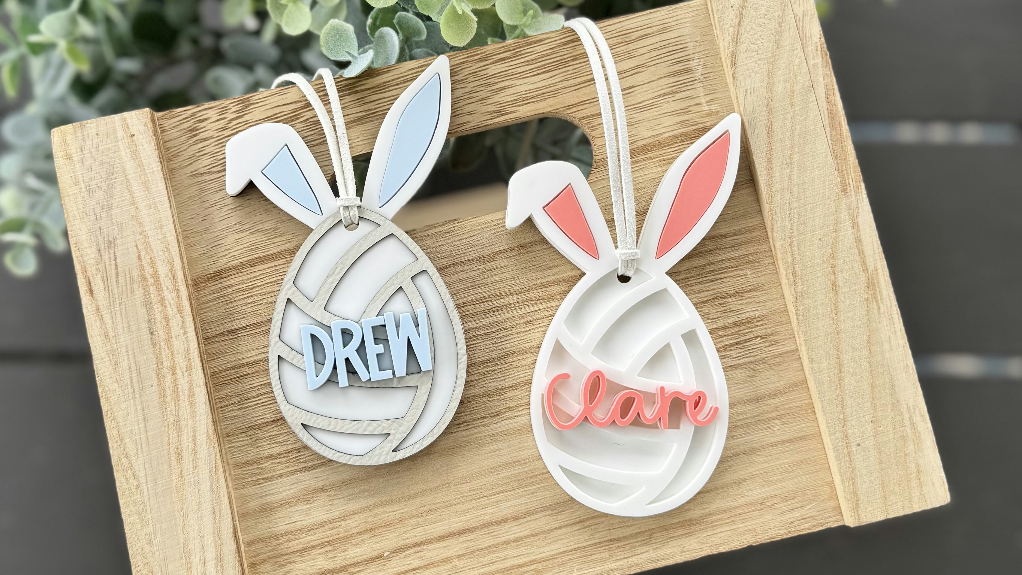 Volleyball Bunny Gift Tag