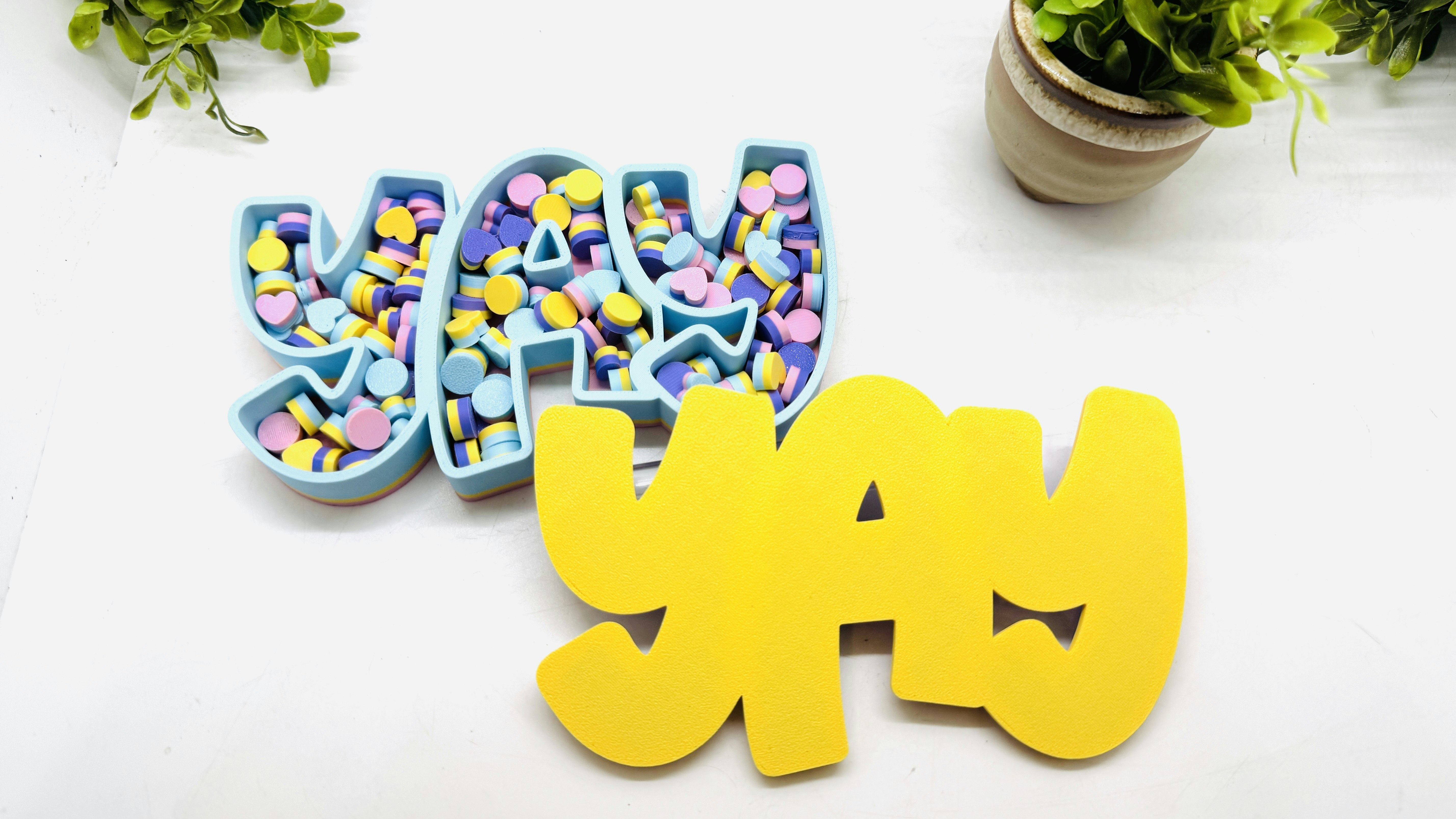 Name Box - Divided Letters 3D Print