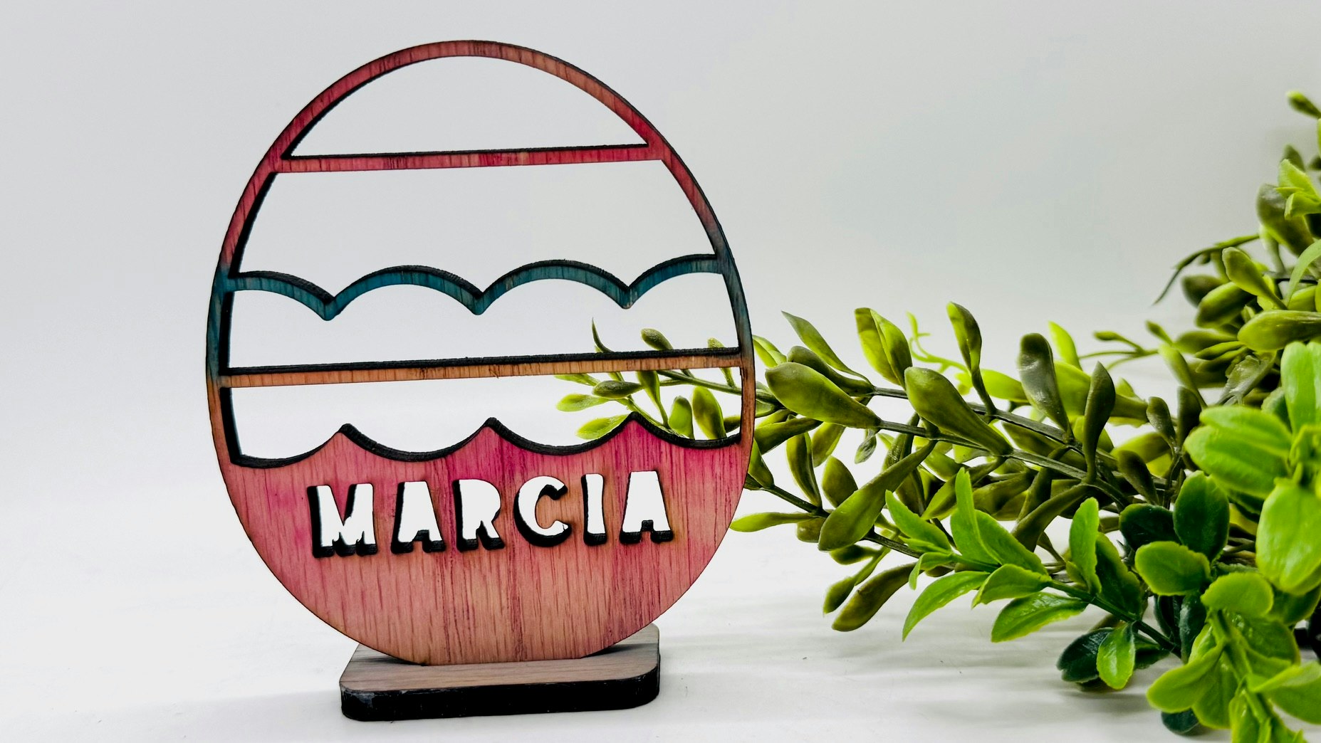 Easter Egg Cutout Name Stands