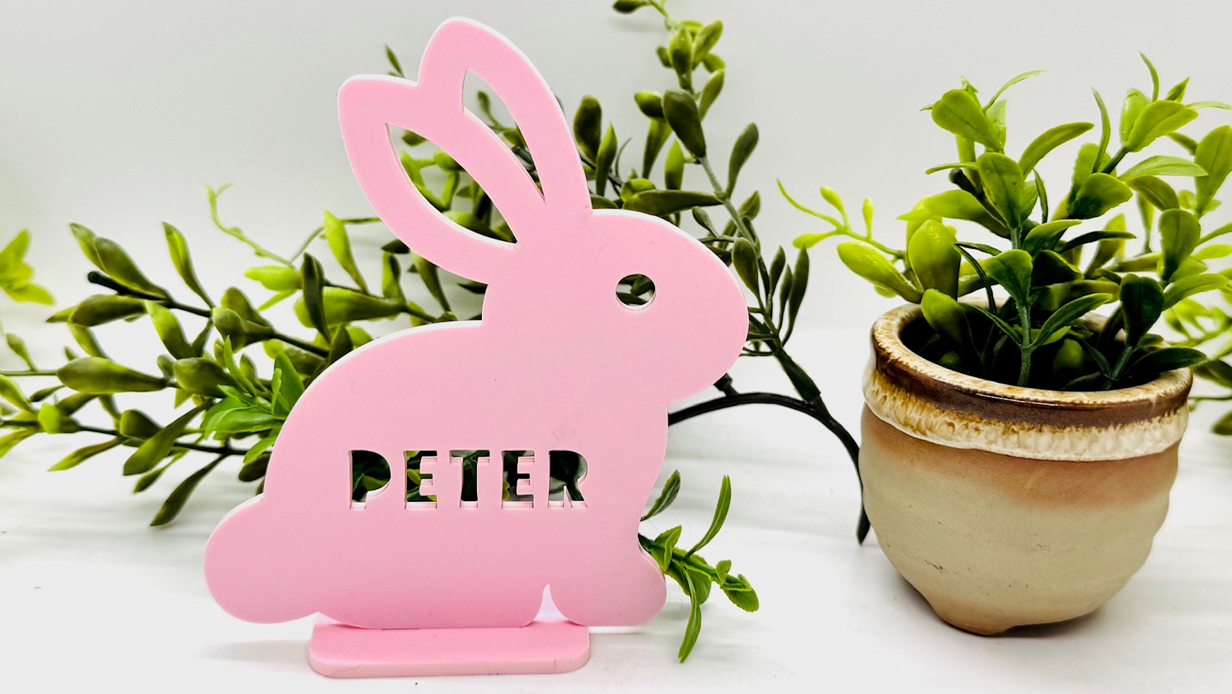 Easter Bunny Cutout Name Stands