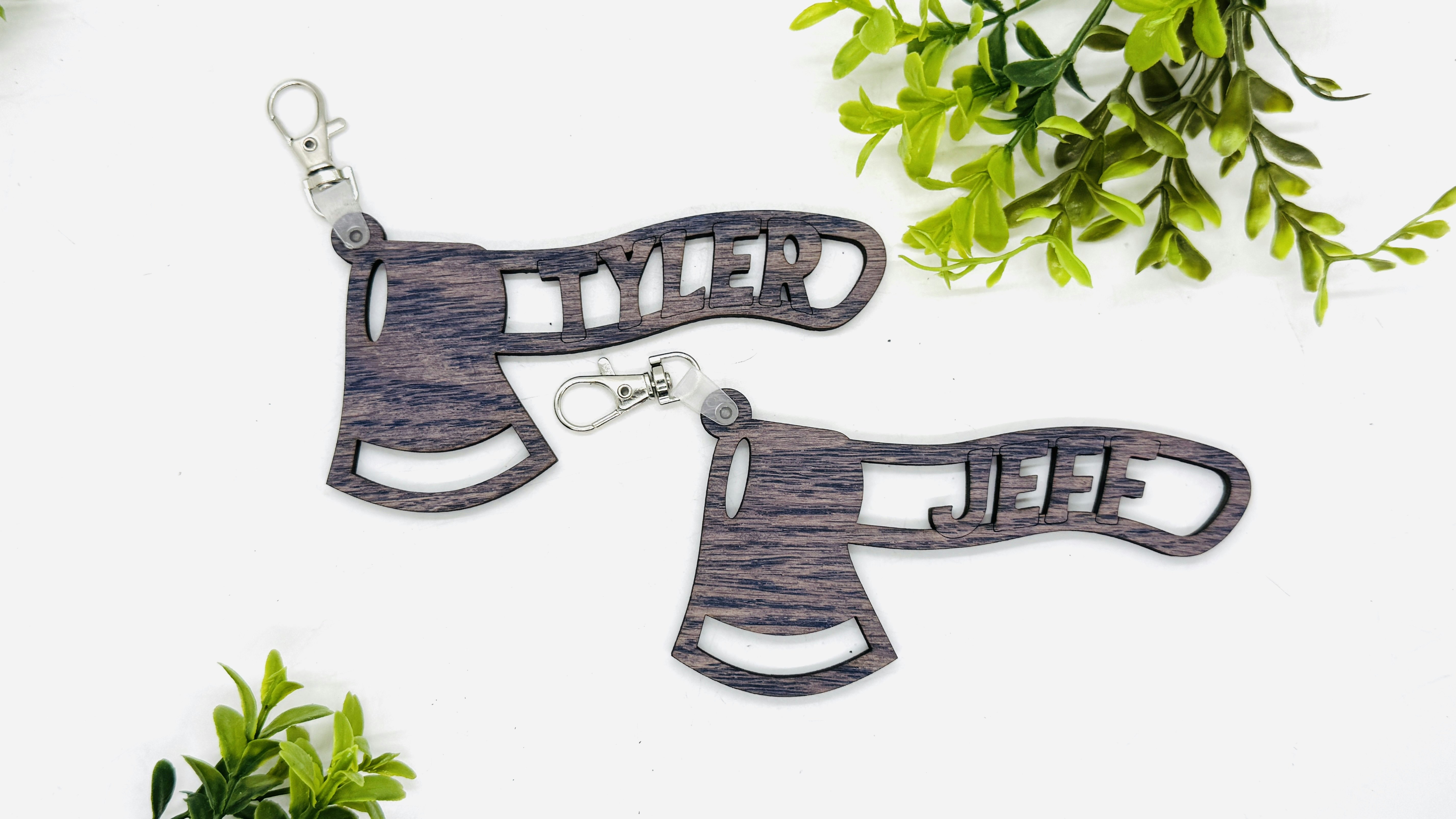 Tomahawk Axe Keychain Bag Tag - Bulk For Laser