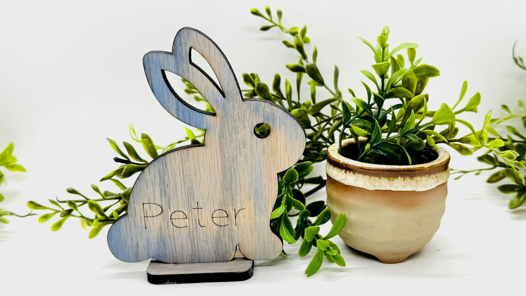 Easter Bunny Scored Name Stands