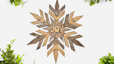 Layered Snowflake Wall Decor