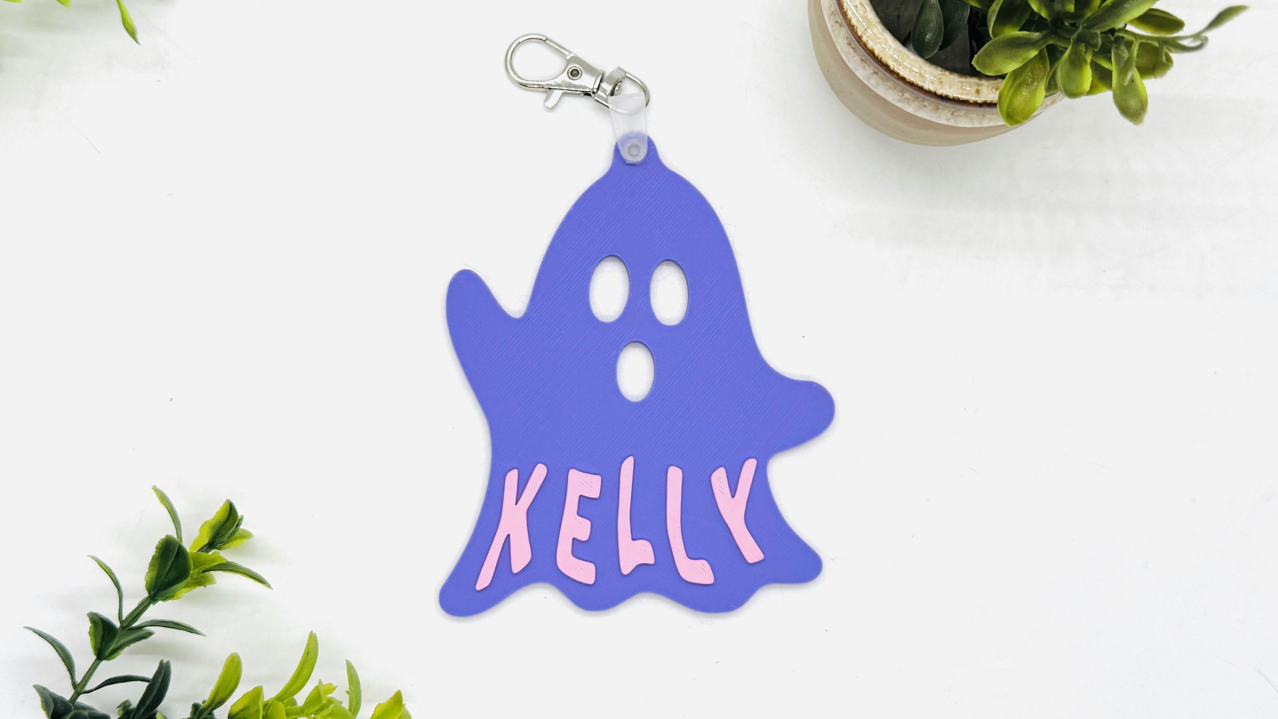 Ghost Ornament Tag  - 3D Print