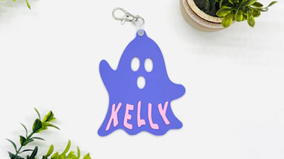Ghost Ornament Tag - 3D Print