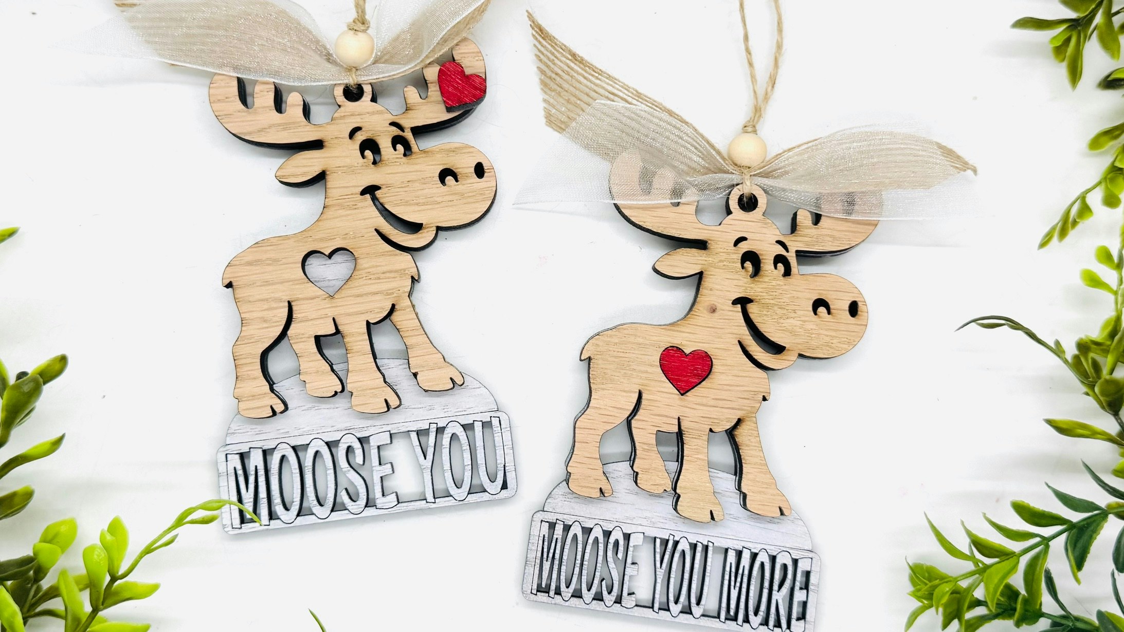 Cute Moose Car Charm or Ornament