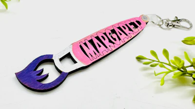 Paintbrush Name Tag