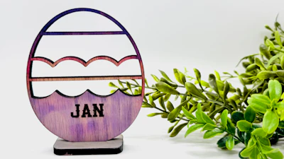 Easter Egg Engrave Name Stands