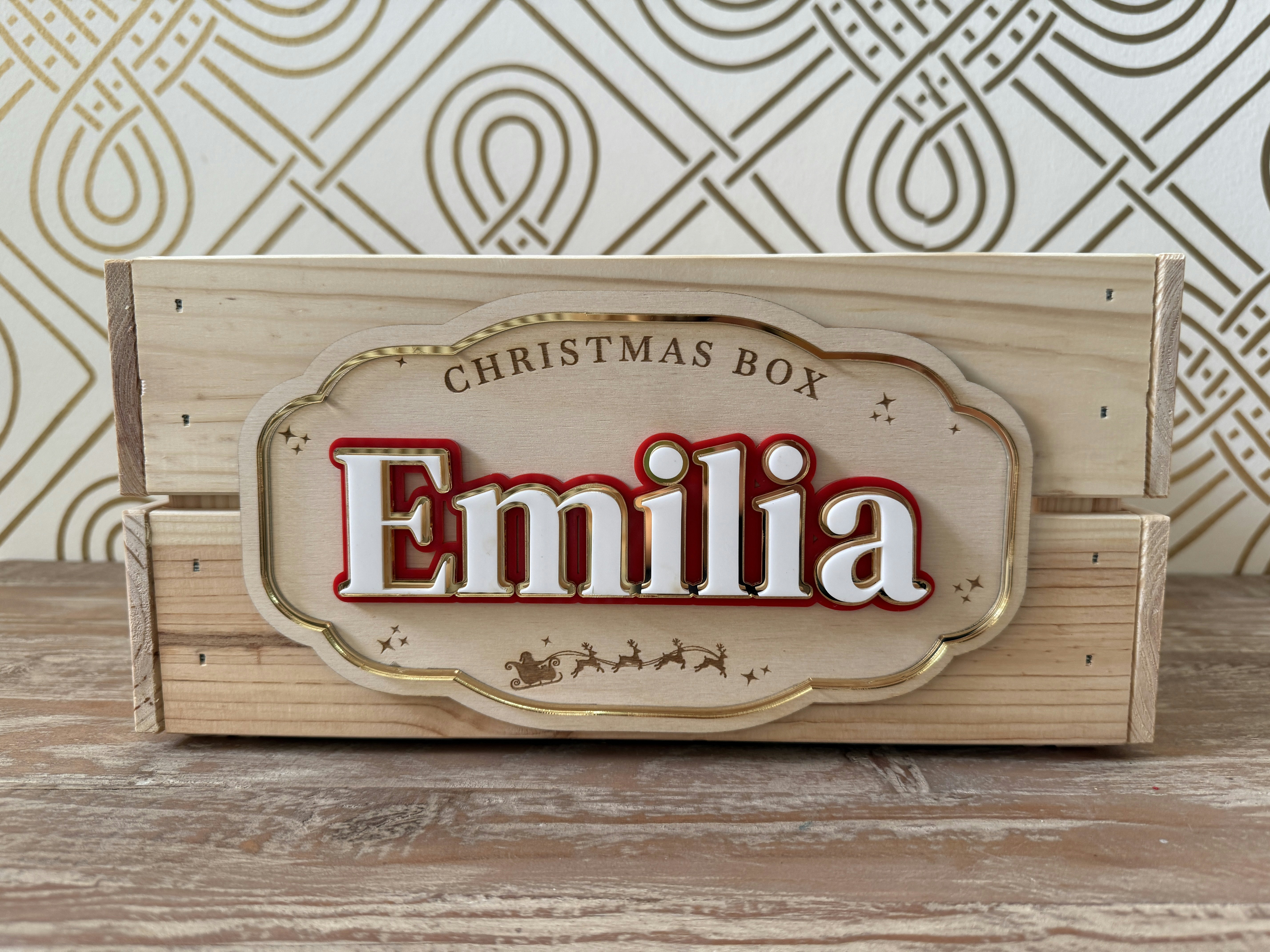 Christmas Box Plaque - 2