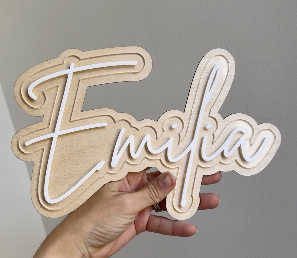 Floating Text Name Sign