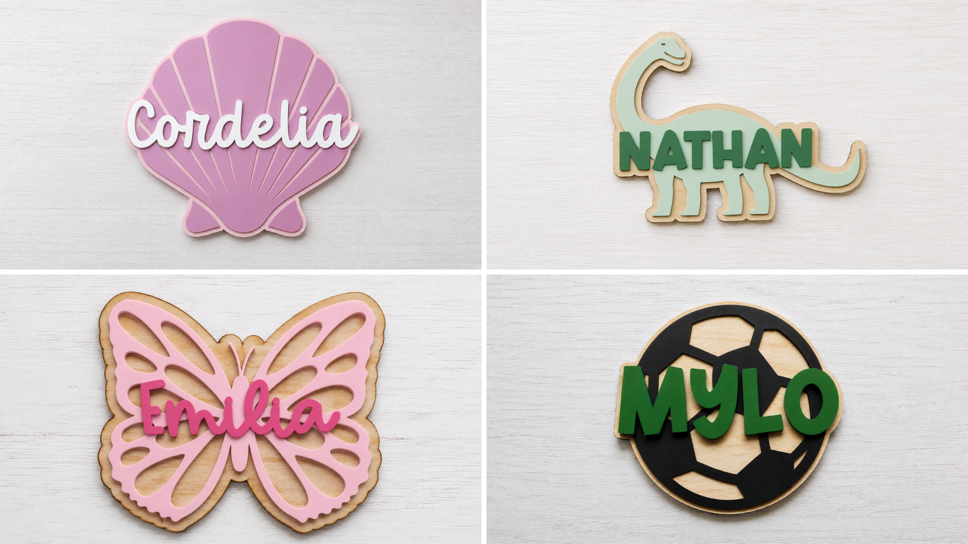 Emoji Backed Name Sign