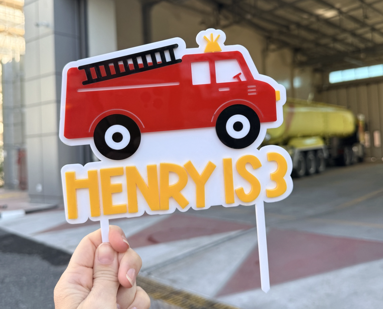 Fire Engine Cake Topper