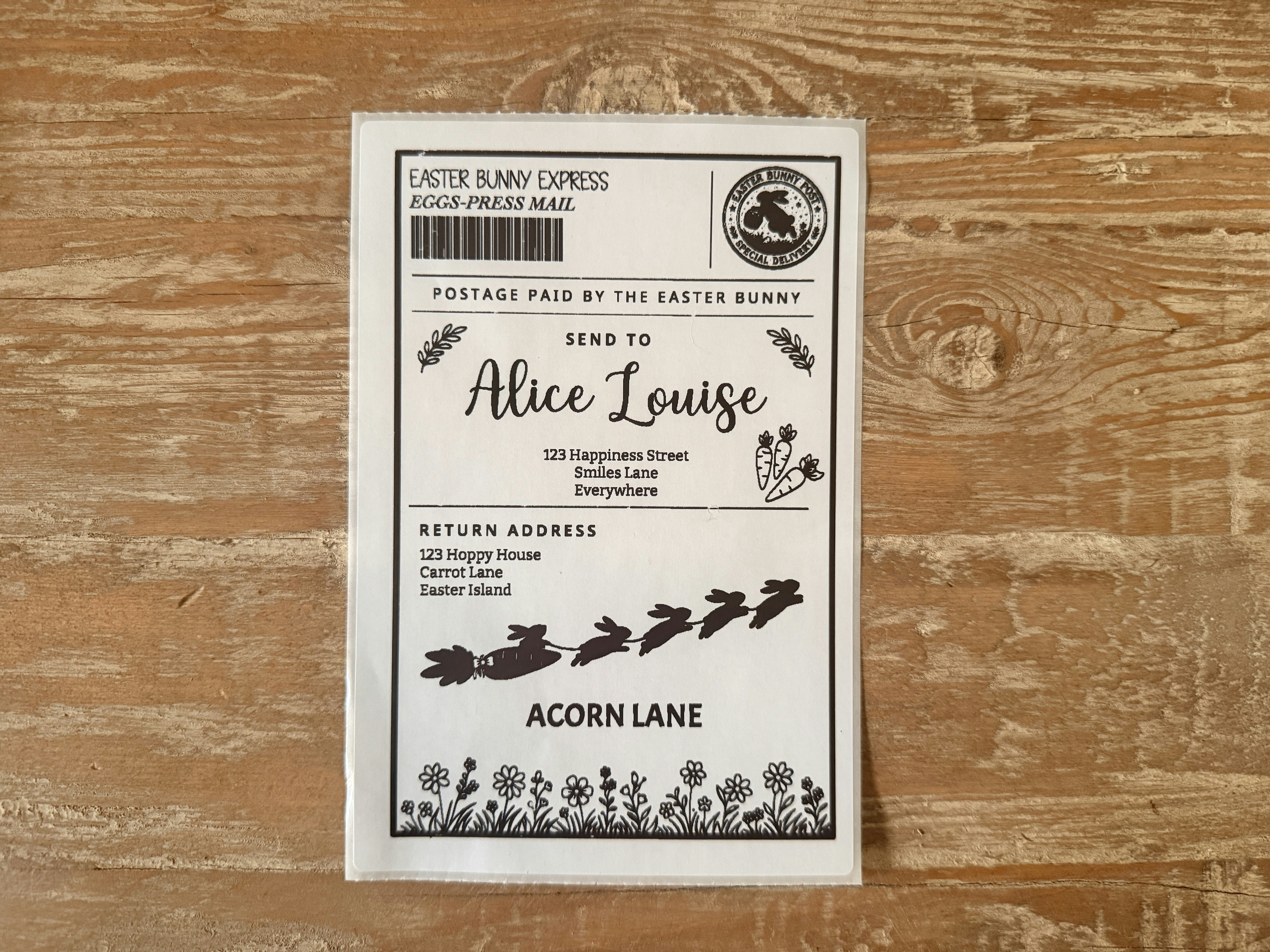Easter Thermal Label