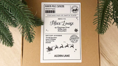 Christmas Thermal Label