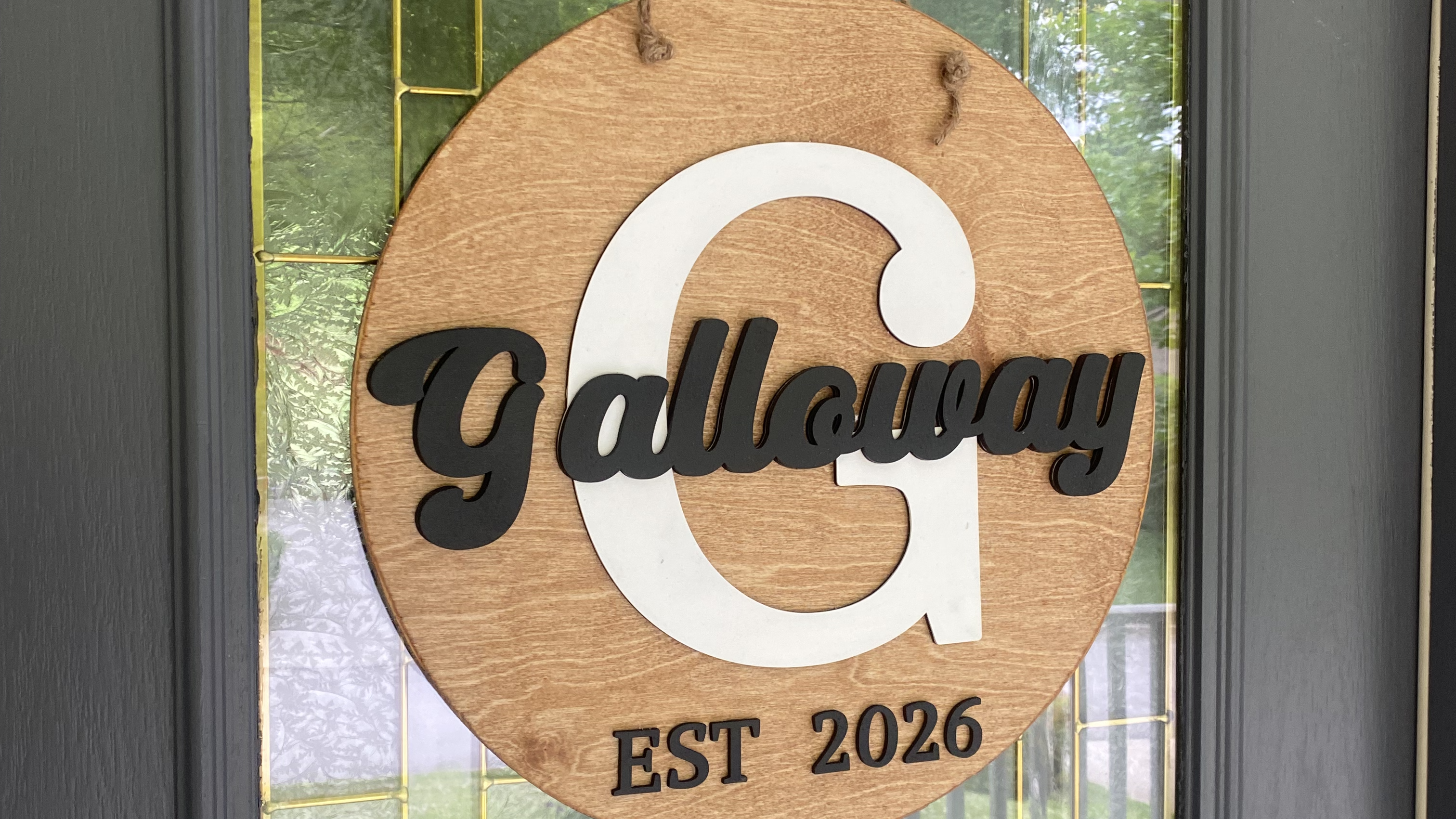 Initial Name Door Round