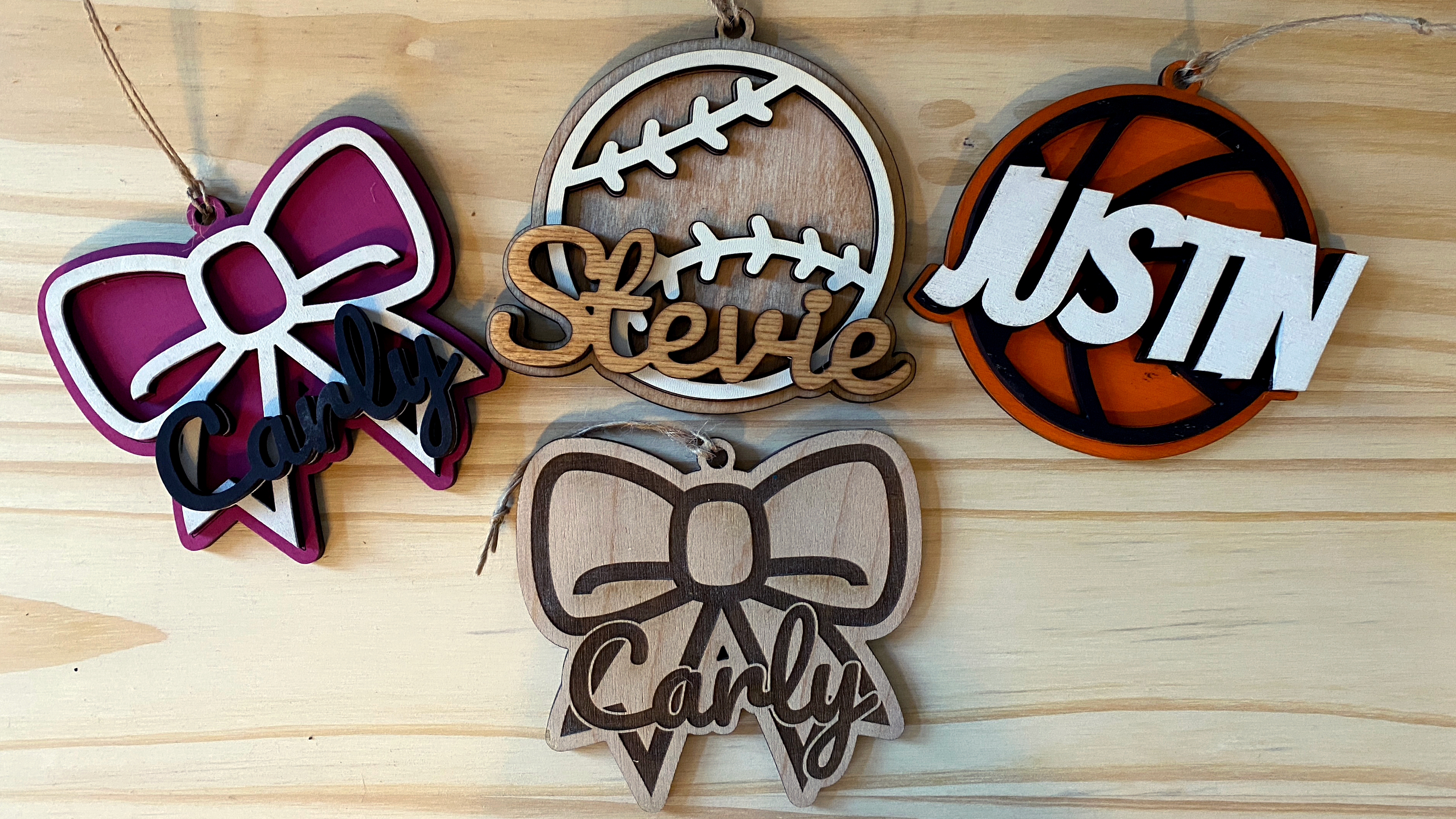 Ornament tag magnet of all shapes