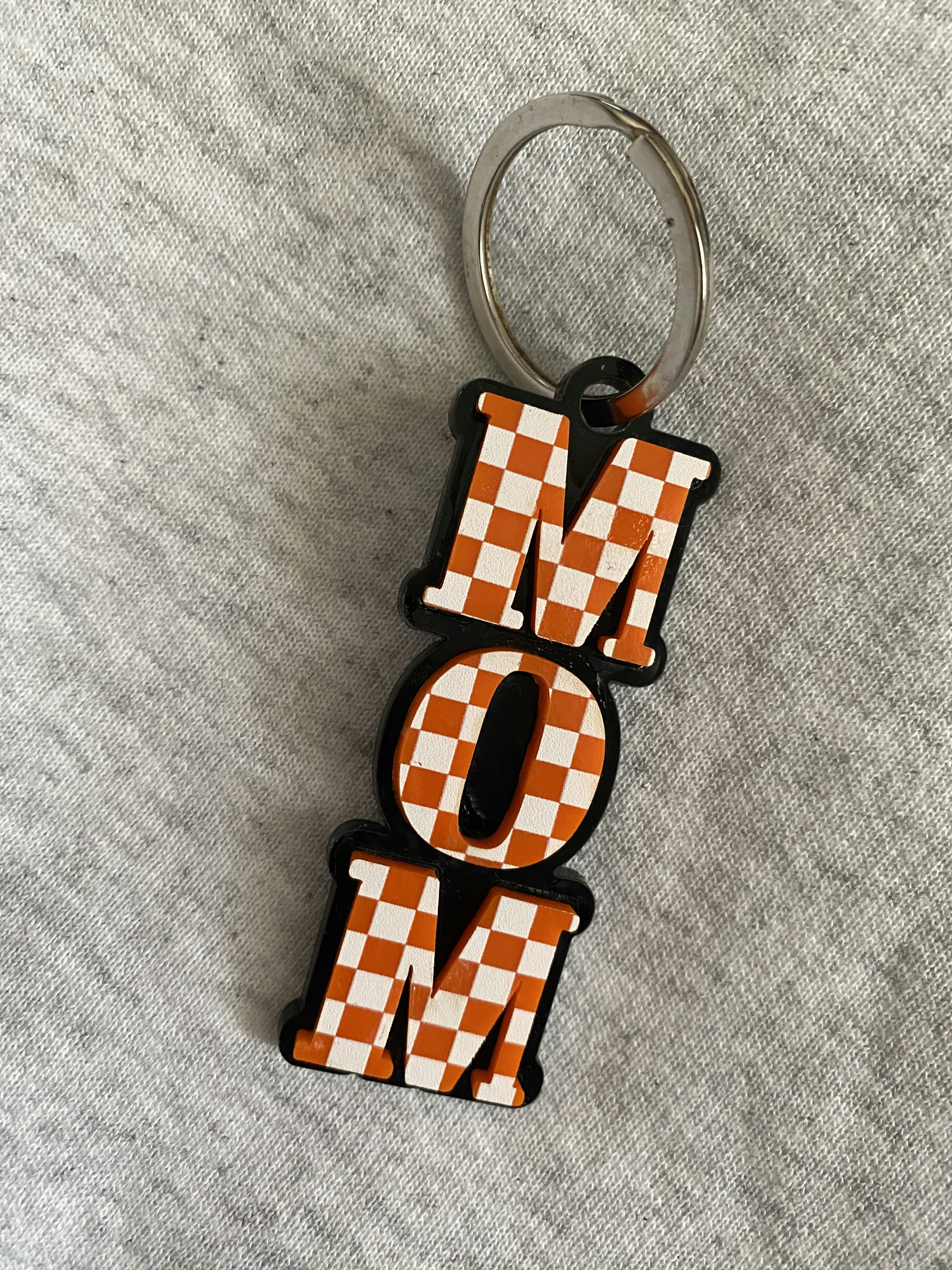 Vertical Text Keychain